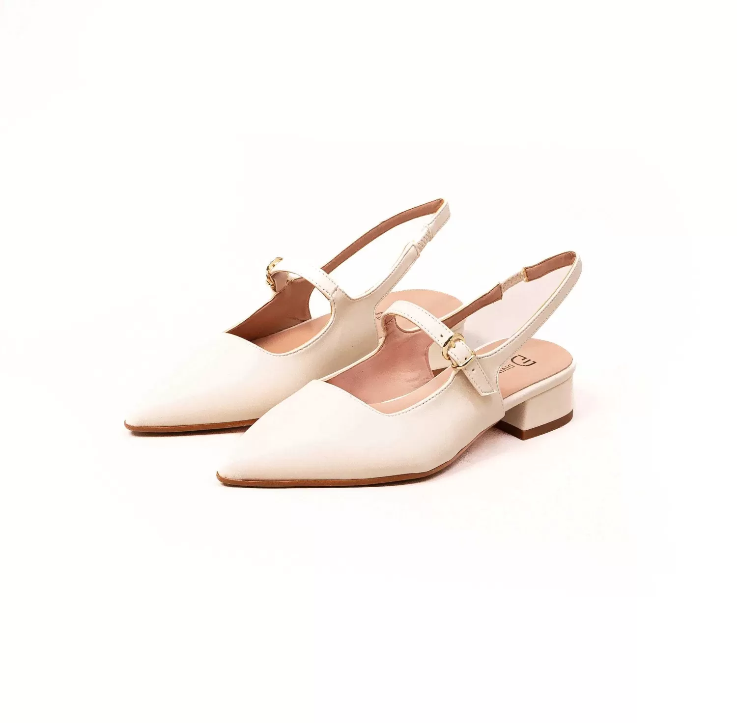 Flash Sale White Mood Divine Follie-Slingback Con Cinturino - Burro