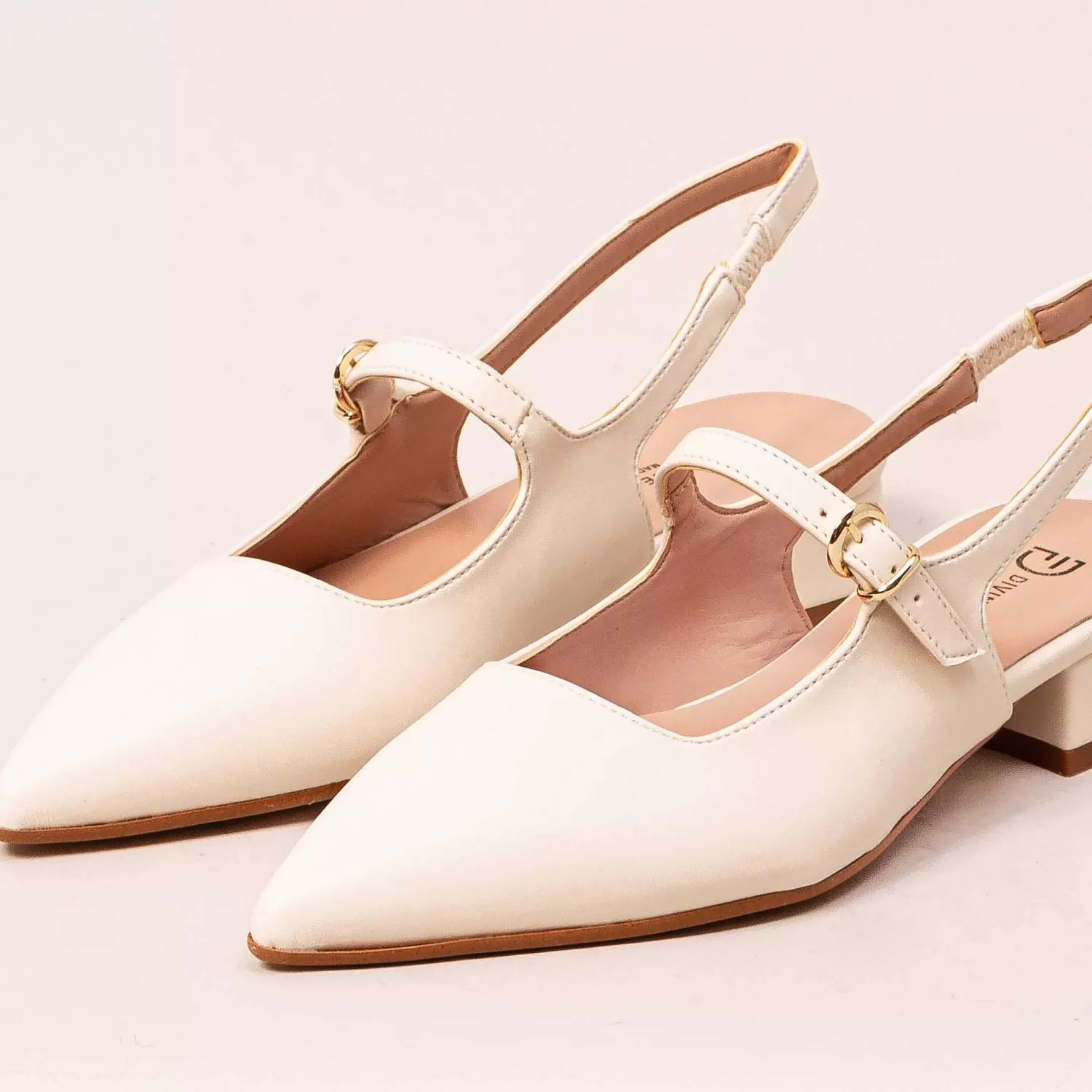 Flash Sale White Mood Divine Follie-Slingback Con Cinturino - Burro