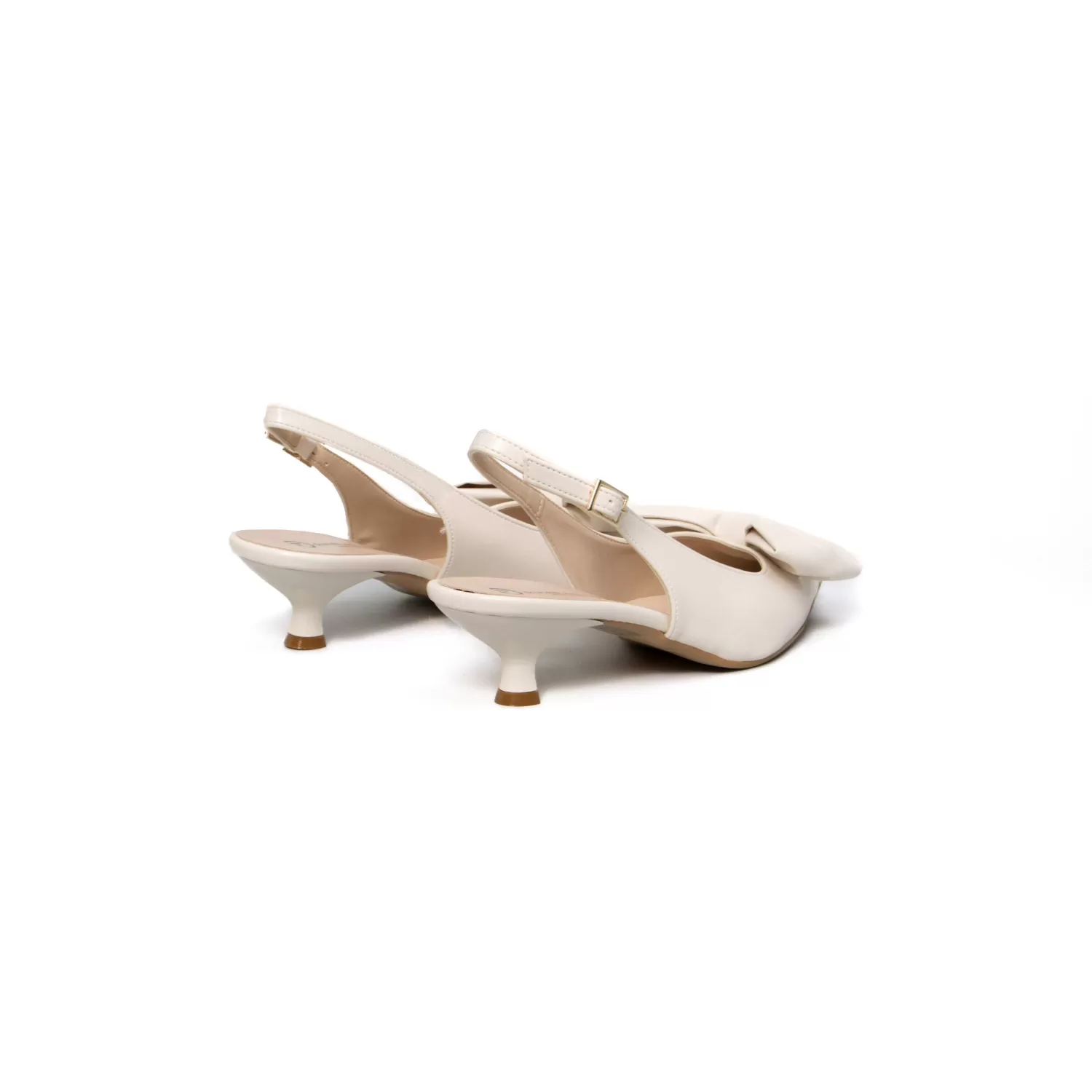 Best White Mood Divine Follie-Slingback Con Fiocco - Burro