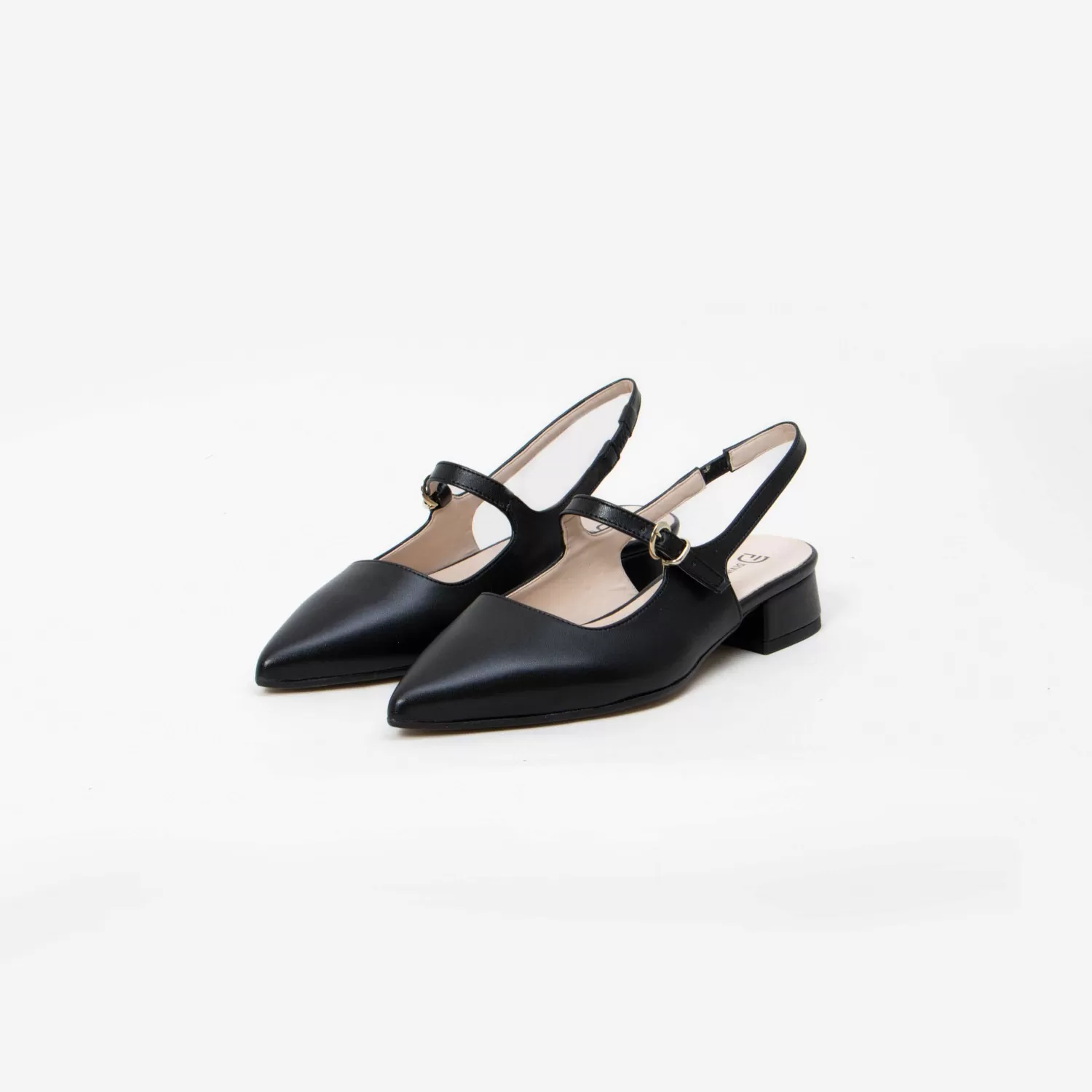 Best White Mood Divine Follie-Slingback In Pelle - Nero