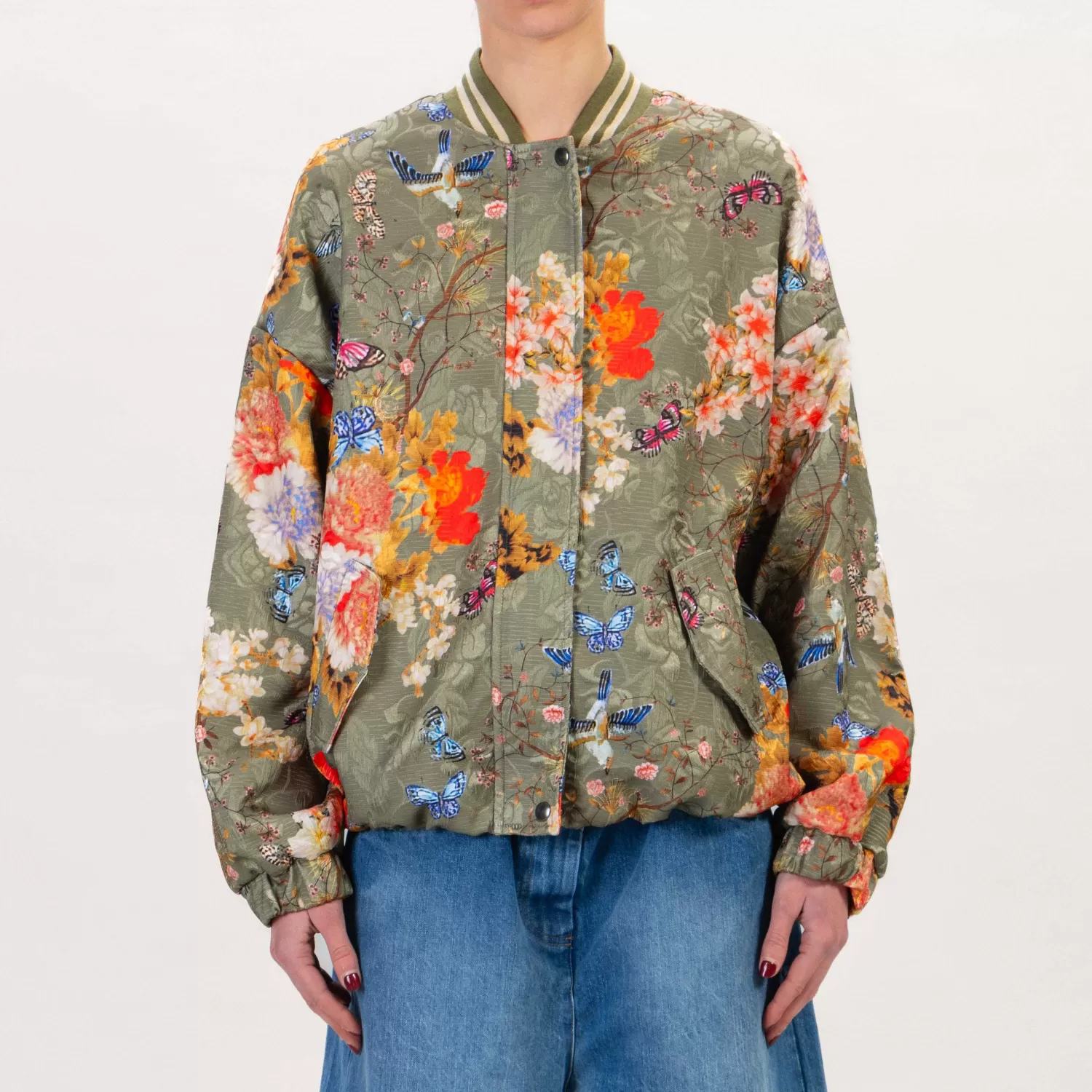 Discount White Mood Dixie-Bomber Fantasia - Militare