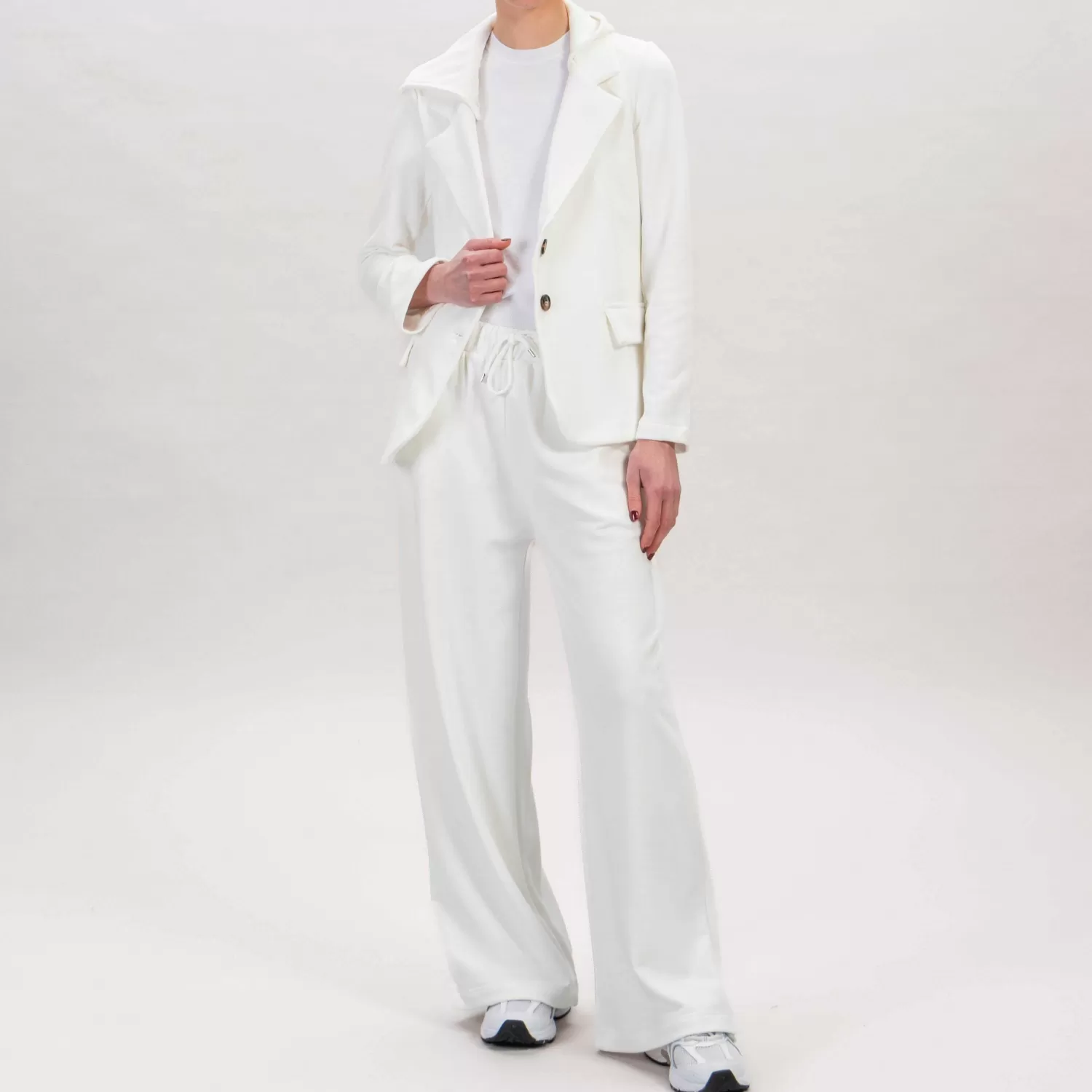 Store White Mood Dixie-Pantalone Felpa Con Coulisse - Latte