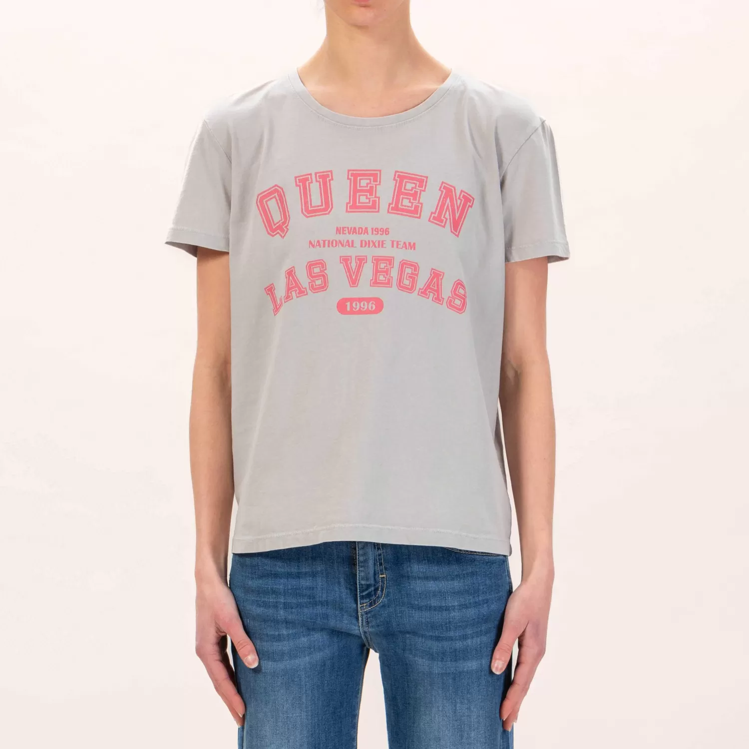 Best White Mood Dixie-T-Shirt Stampa Queen - Perla