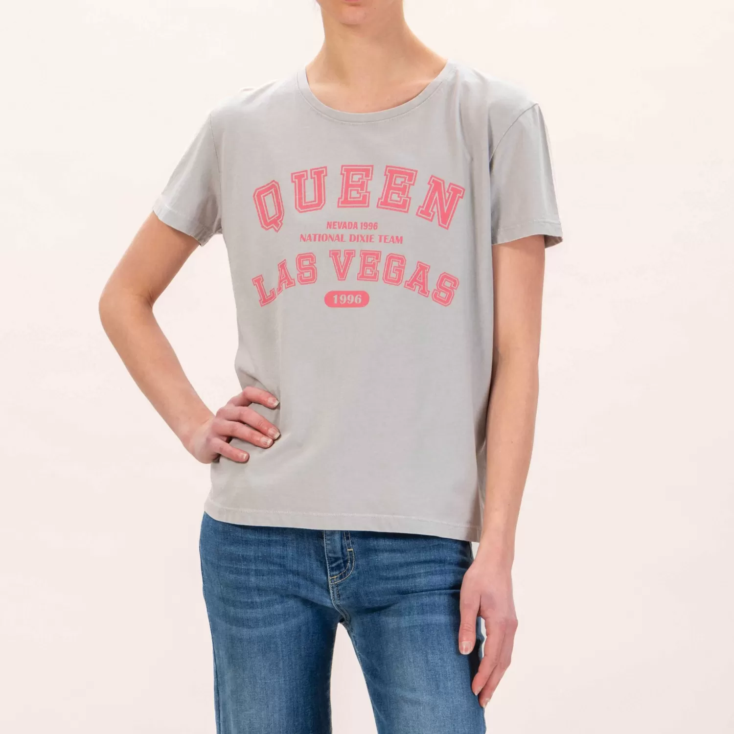 Best White Mood Dixie-T-Shirt Stampa Queen - Perla