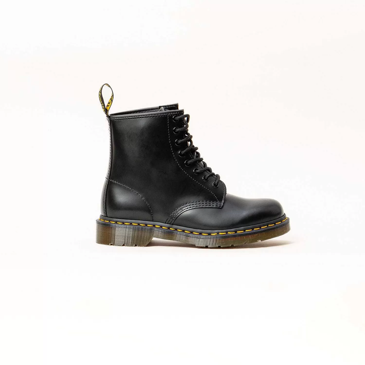 Discount White Mood Dr. Martens-Stivali Stringati 1460 In Pelle Smooth - Black