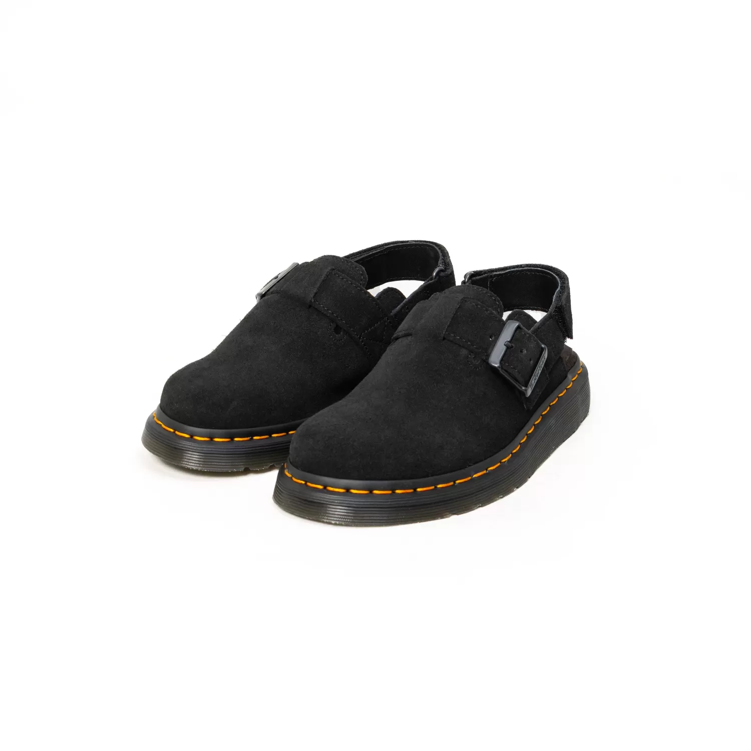 Shop White Mood Dr.Martens-Jorge Mules In Pelle Scamosciata - Nero