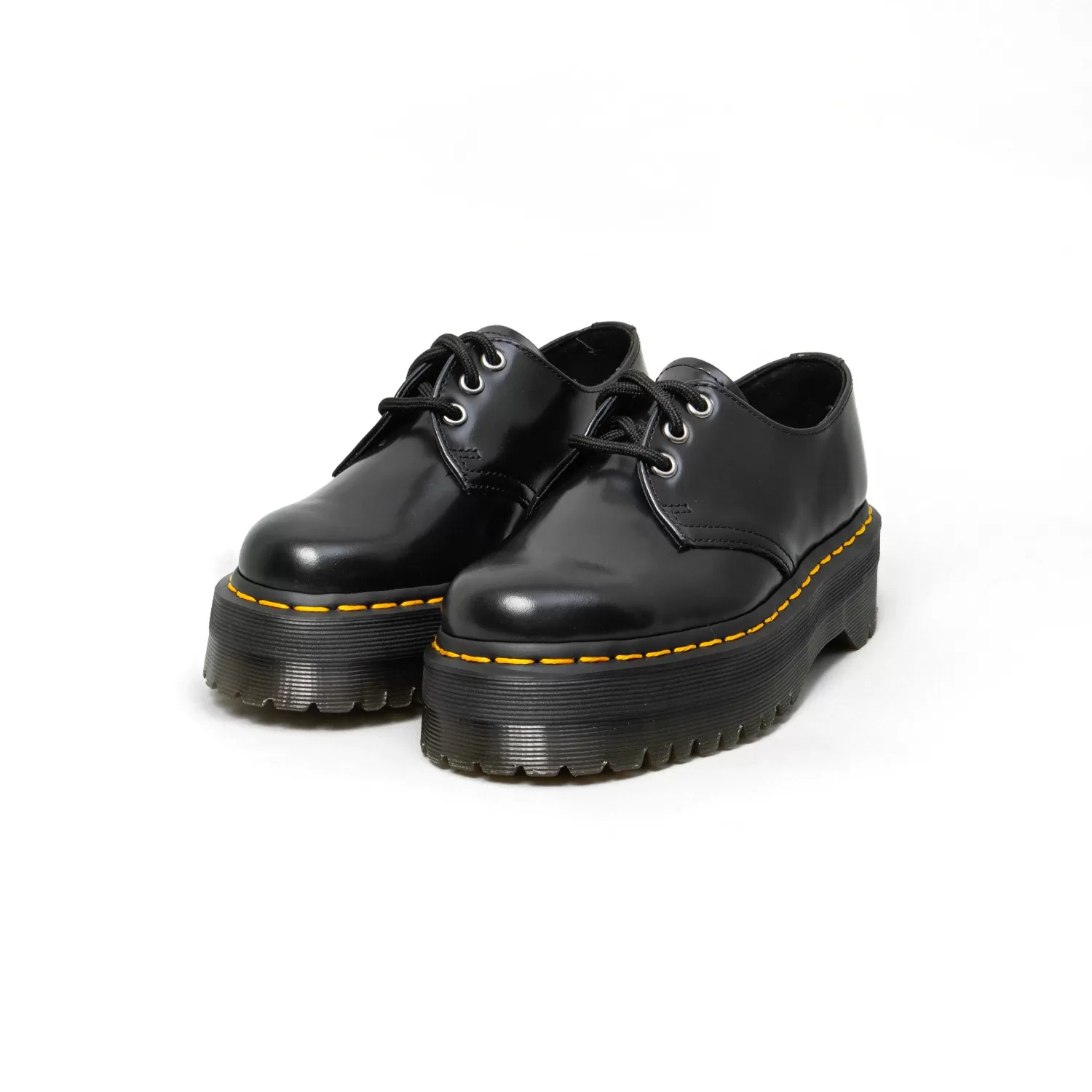 Flash Sale White Mood Dr.Martens-Scarpe Platform In Pelle - Nero