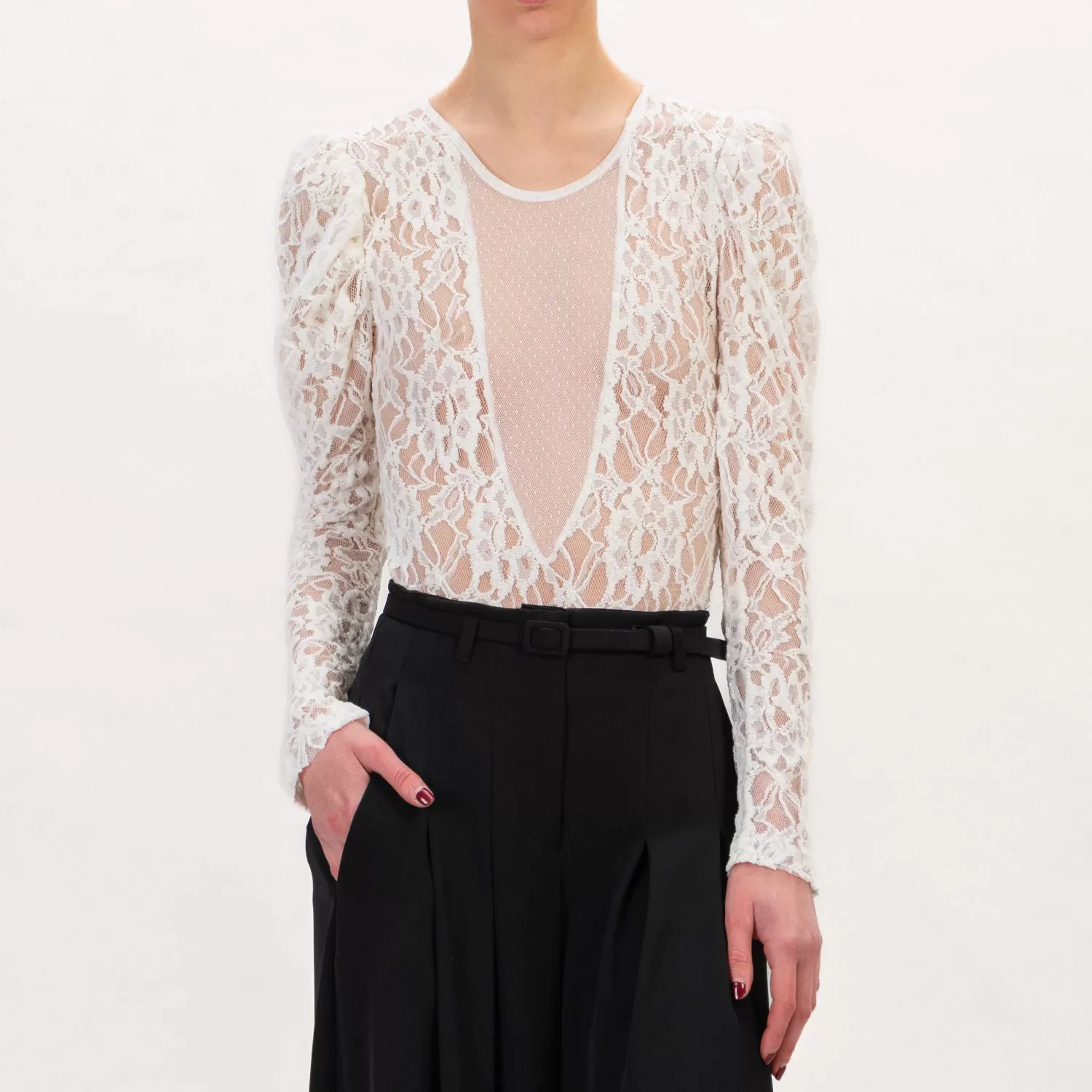 New White Mood Haveone-Body In Pizzo - Latte