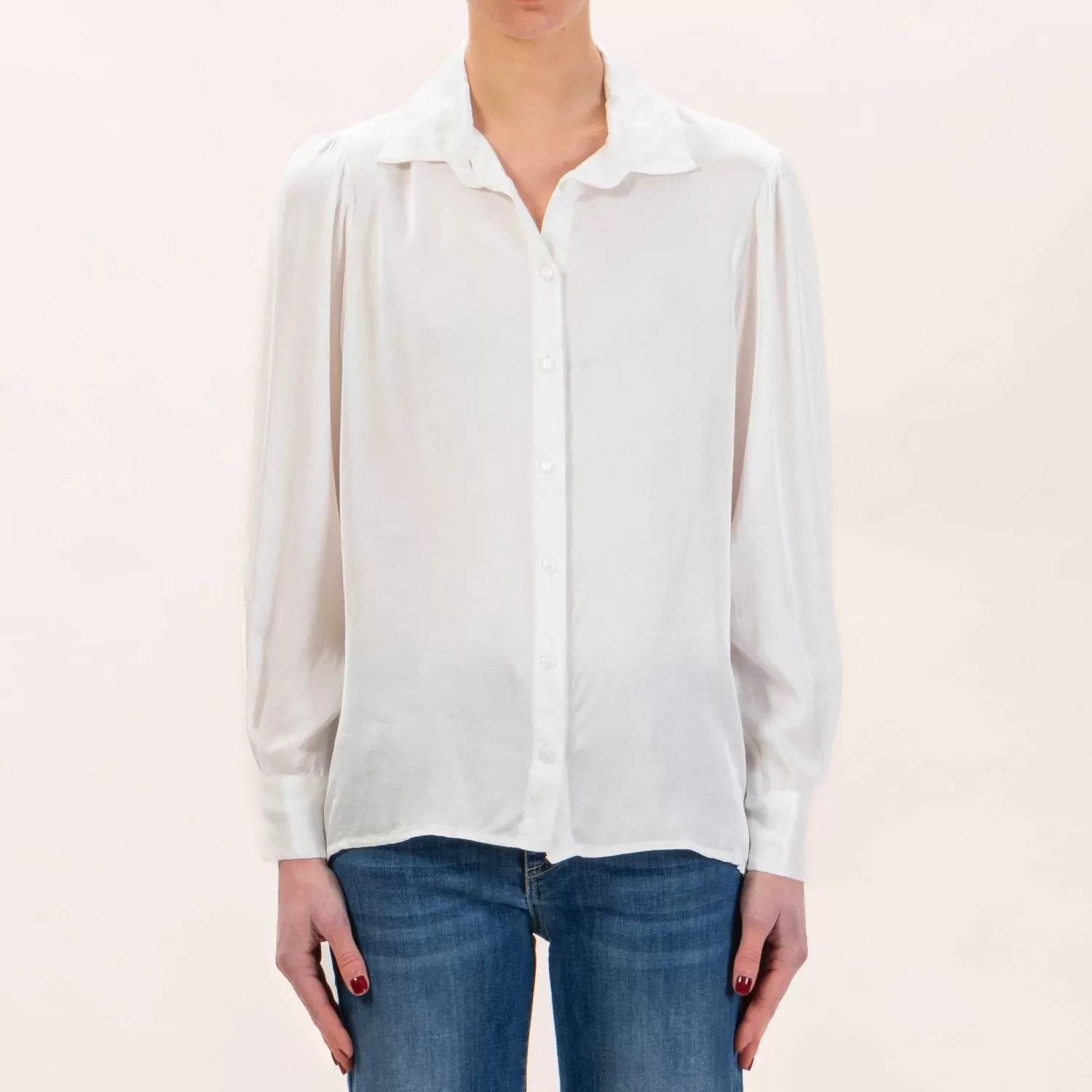 Store White Mood Haveone-Camicia Satin - Latte