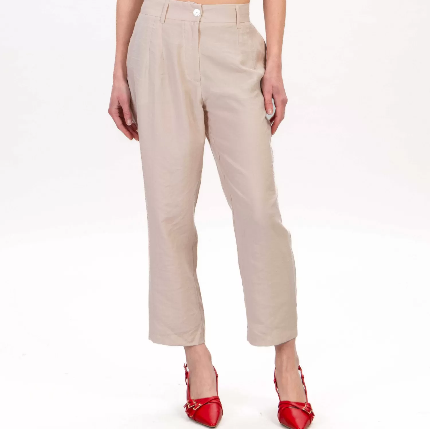 Hot White Mood Haveone-Pantalone Elastico Dietro - Sand