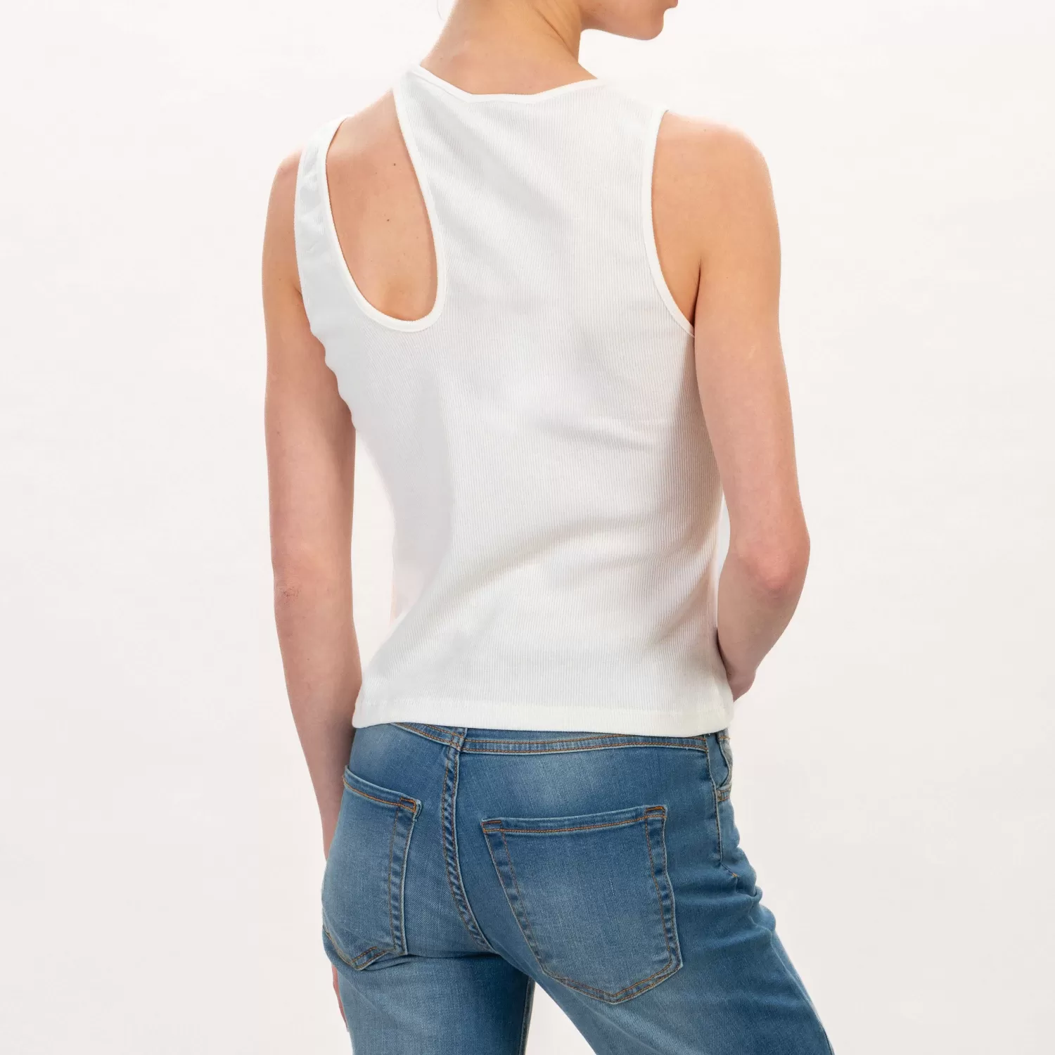 Best Sale White Mood Haveone-Top Cut Out - Bianco