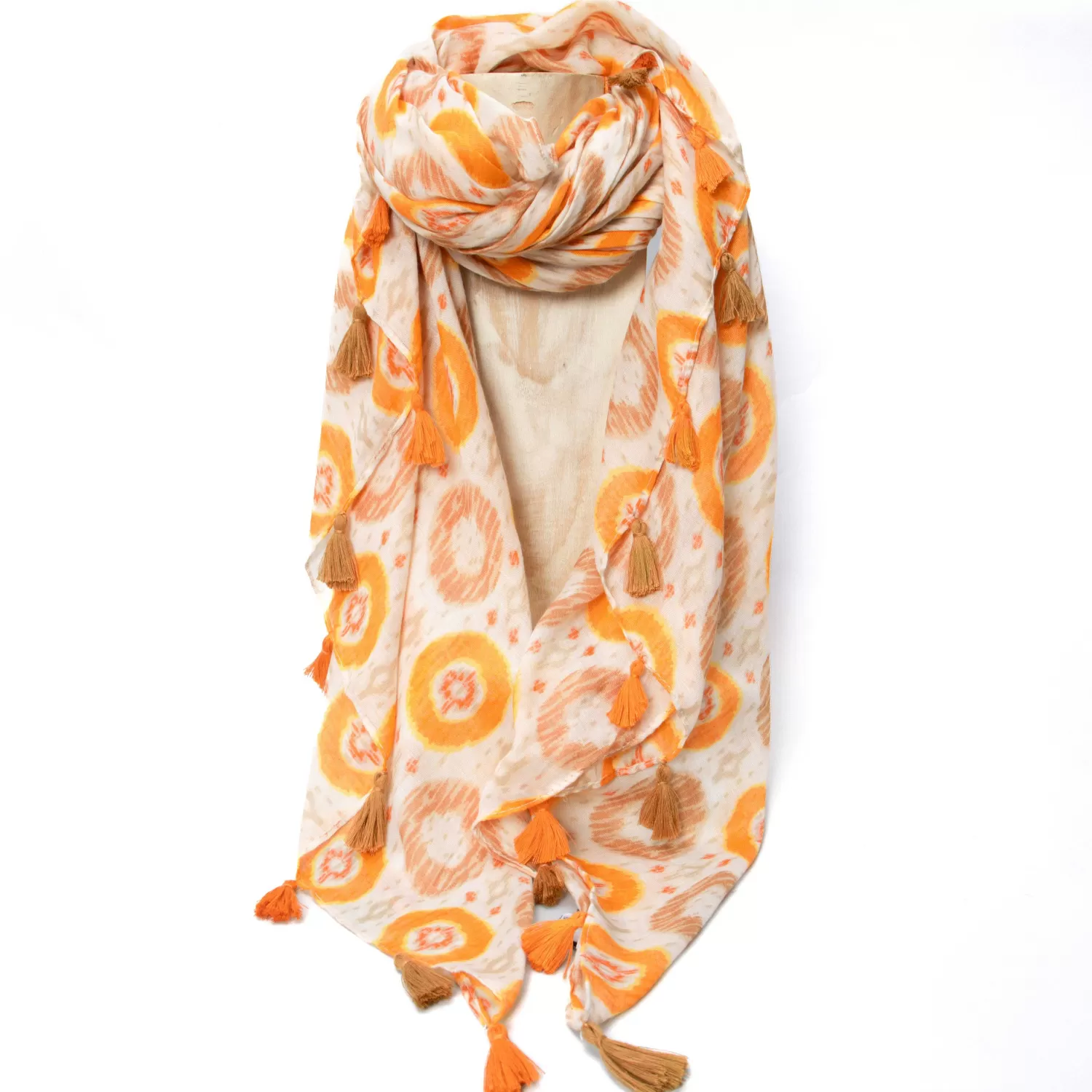 Flash Sale White Mood Imperial-Pashmina Fantasia Cerchi - Sand/Arancio