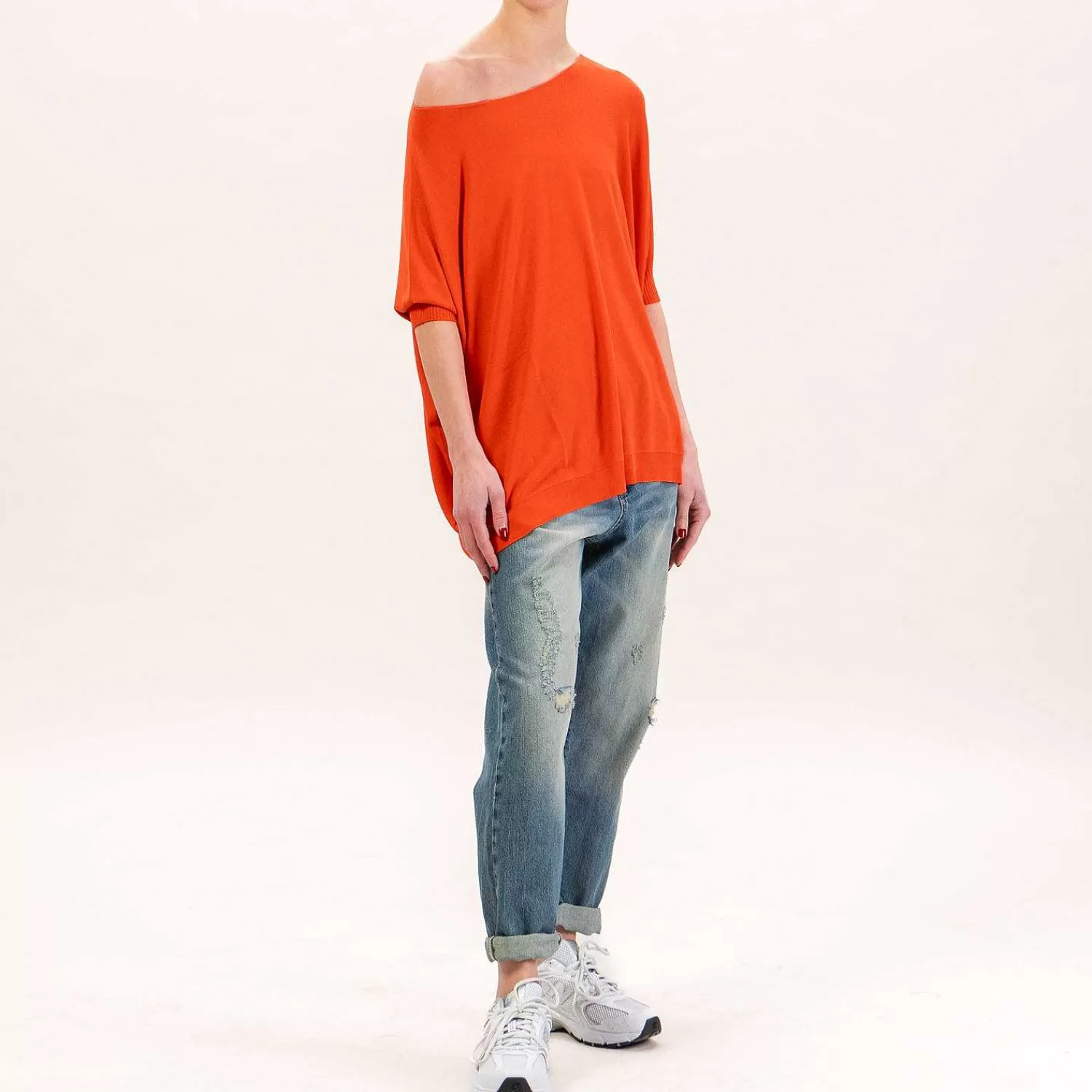 Flash Sale White Mood Kontatto-Maglia Oversize - Arancio