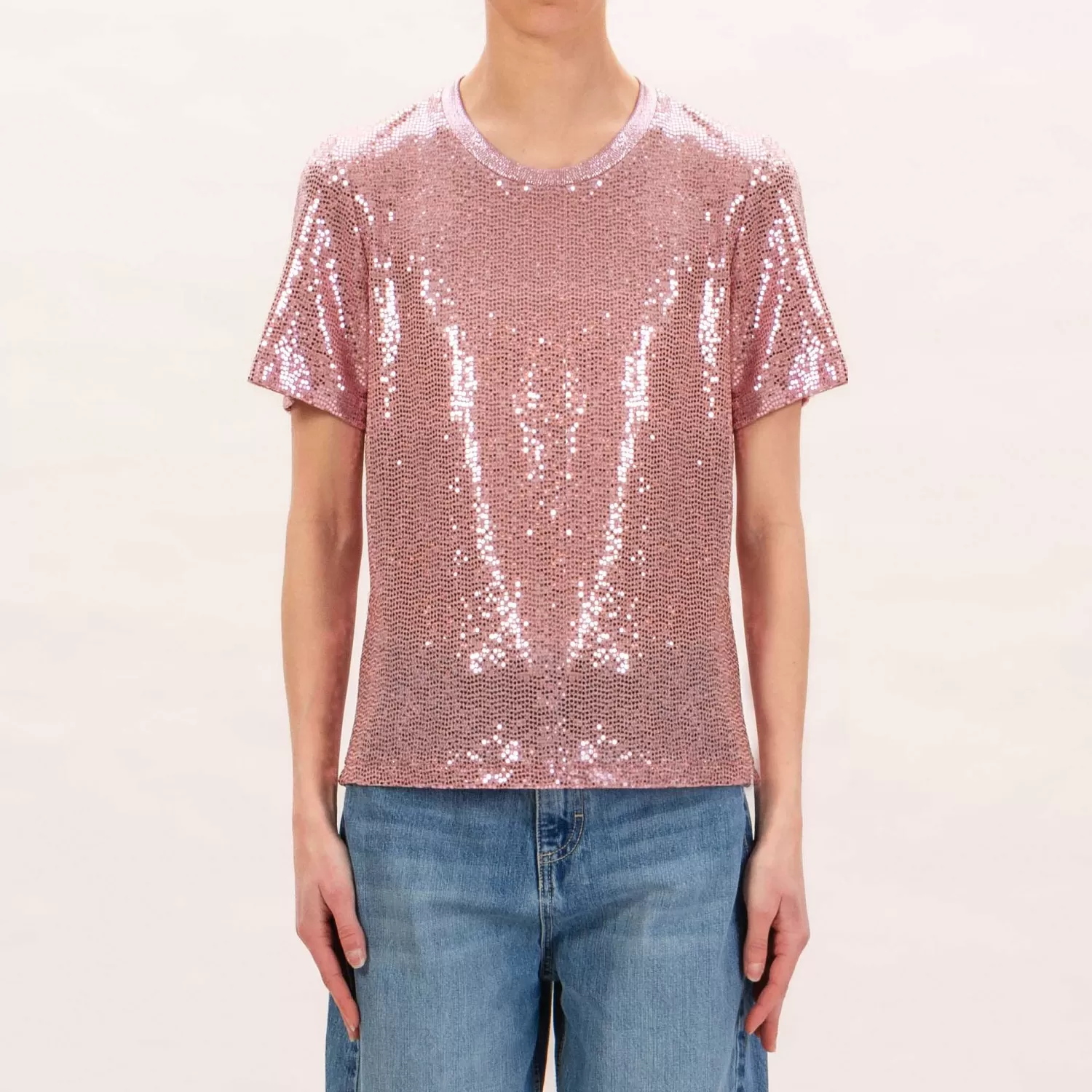 Cheap White Mood Le Streghe-T-Shirt Con Paillettes - Rosa