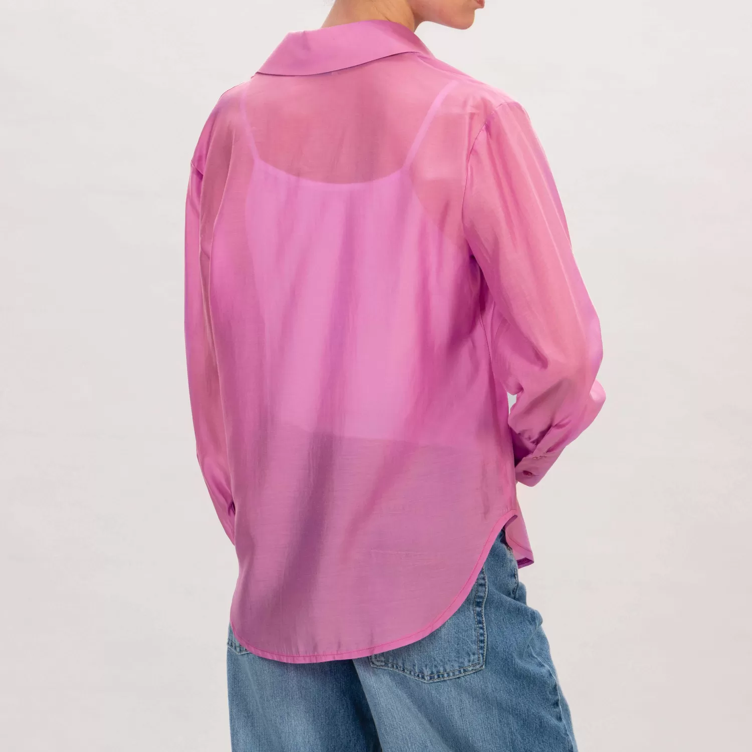 Online White Mood Motel-Camicia Mussola - Rosa