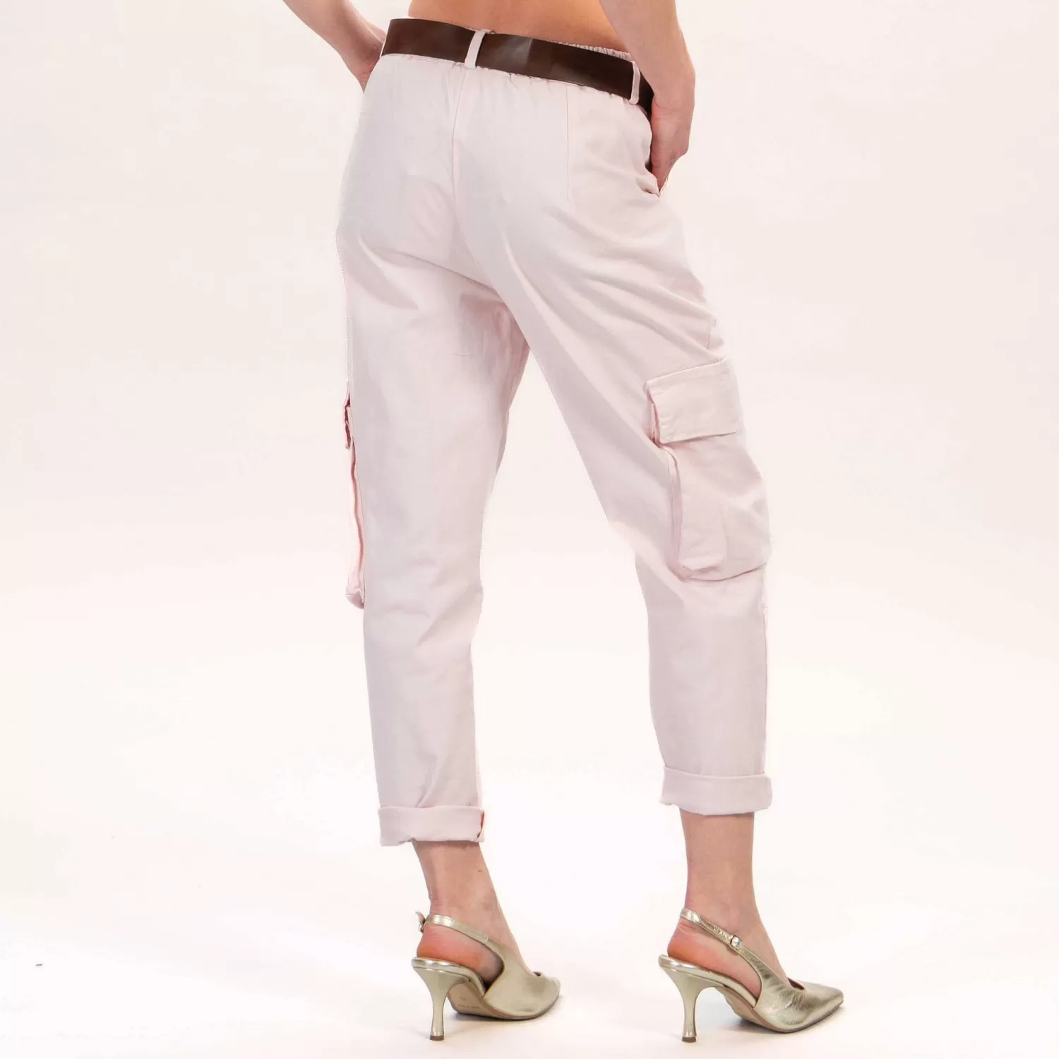 Flash Sale White Mood Motel-Pantalone Cargo Con Elastico - Rosa