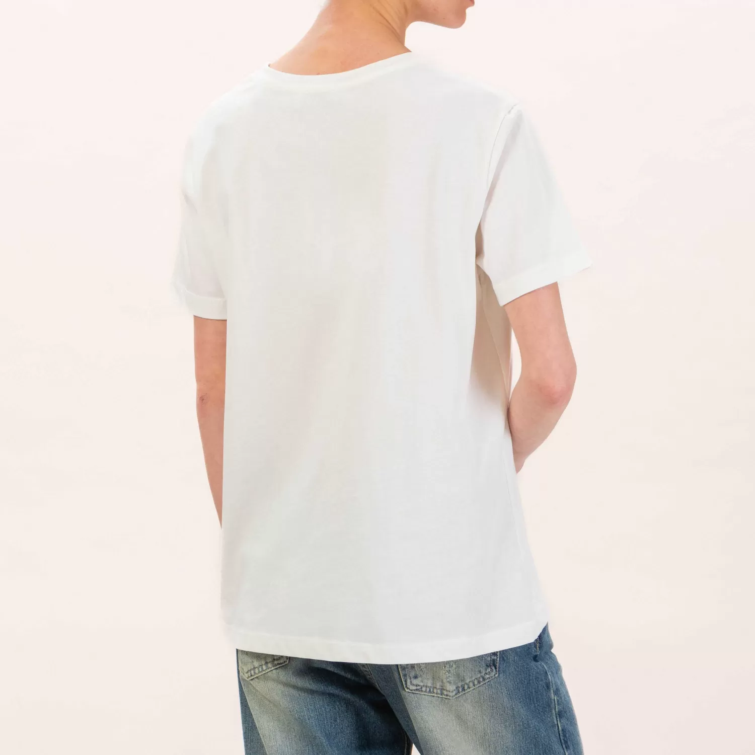 Shop White Mood Motel-T-Shirt Con Spilla - Latte