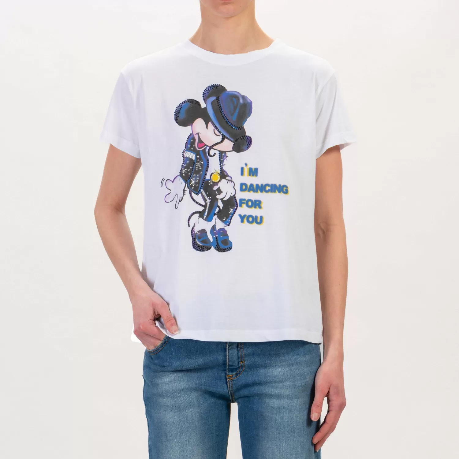 Discount White Mood Motel-T-Shirt Topolino Michael - Bianco