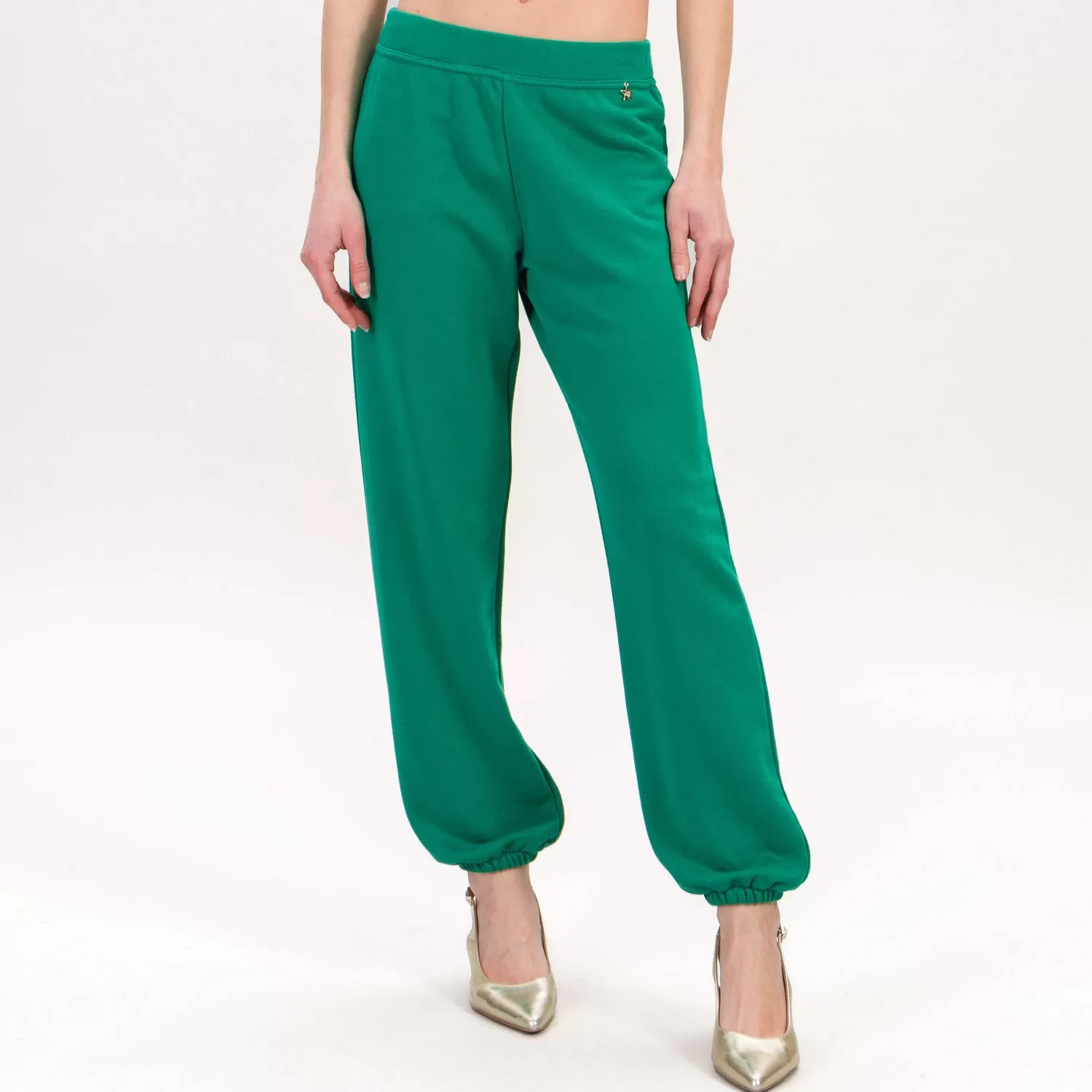 Flash Sale White Mood Souvenir-Pantalone In Felpa Con Elastico - Verde