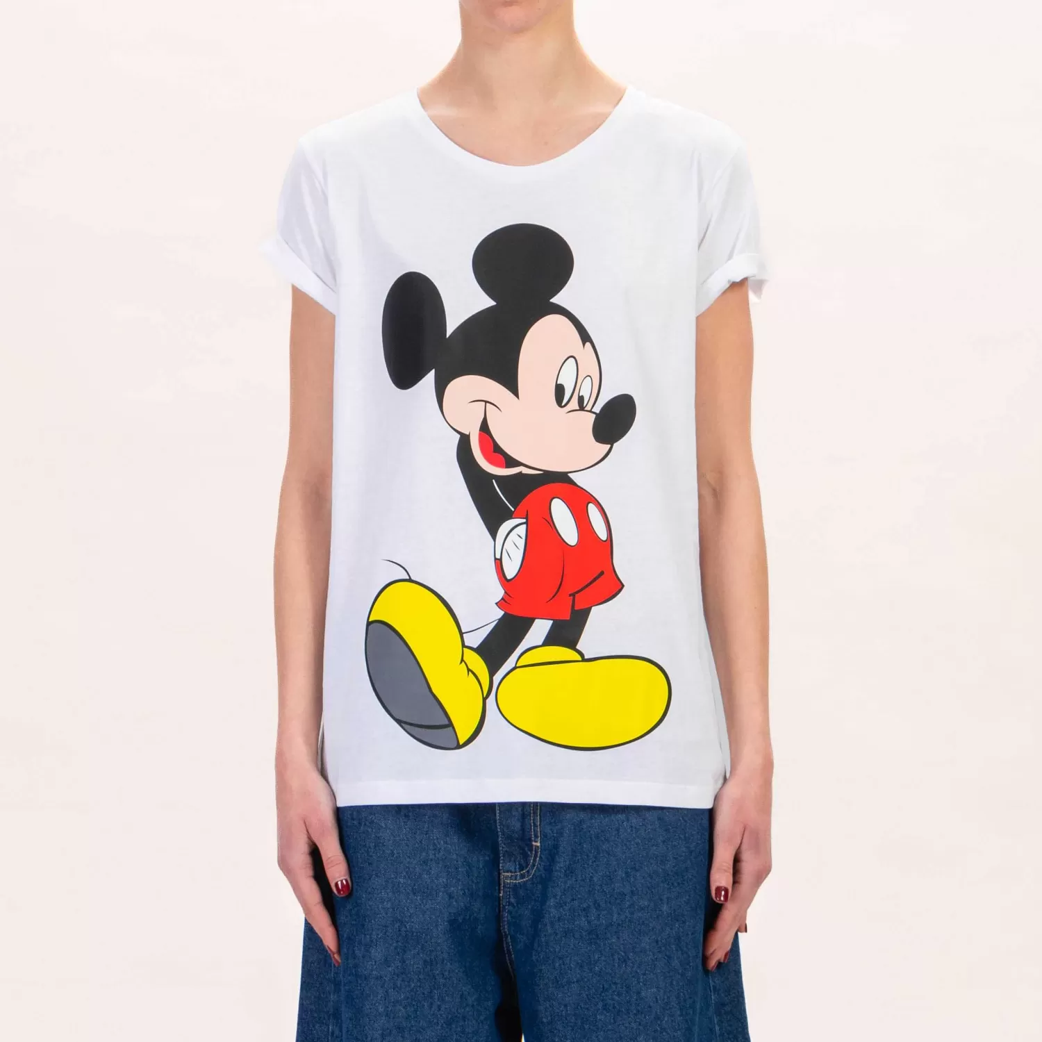 Sale White Mood Souvenir-T-Shirt Topolino - Bianco