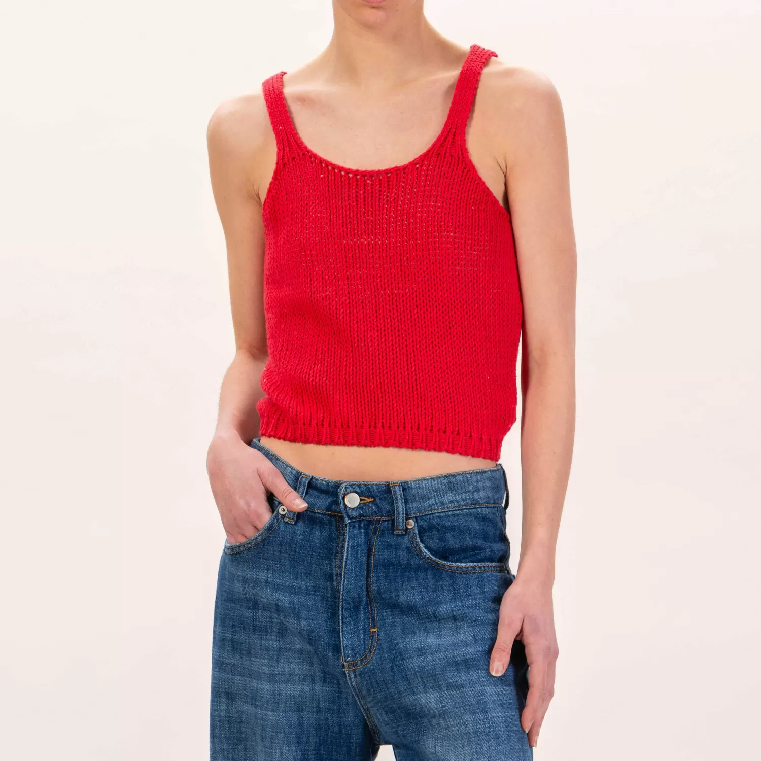 Cheap White Mood Tensione In - Top In Maglia - Rosso