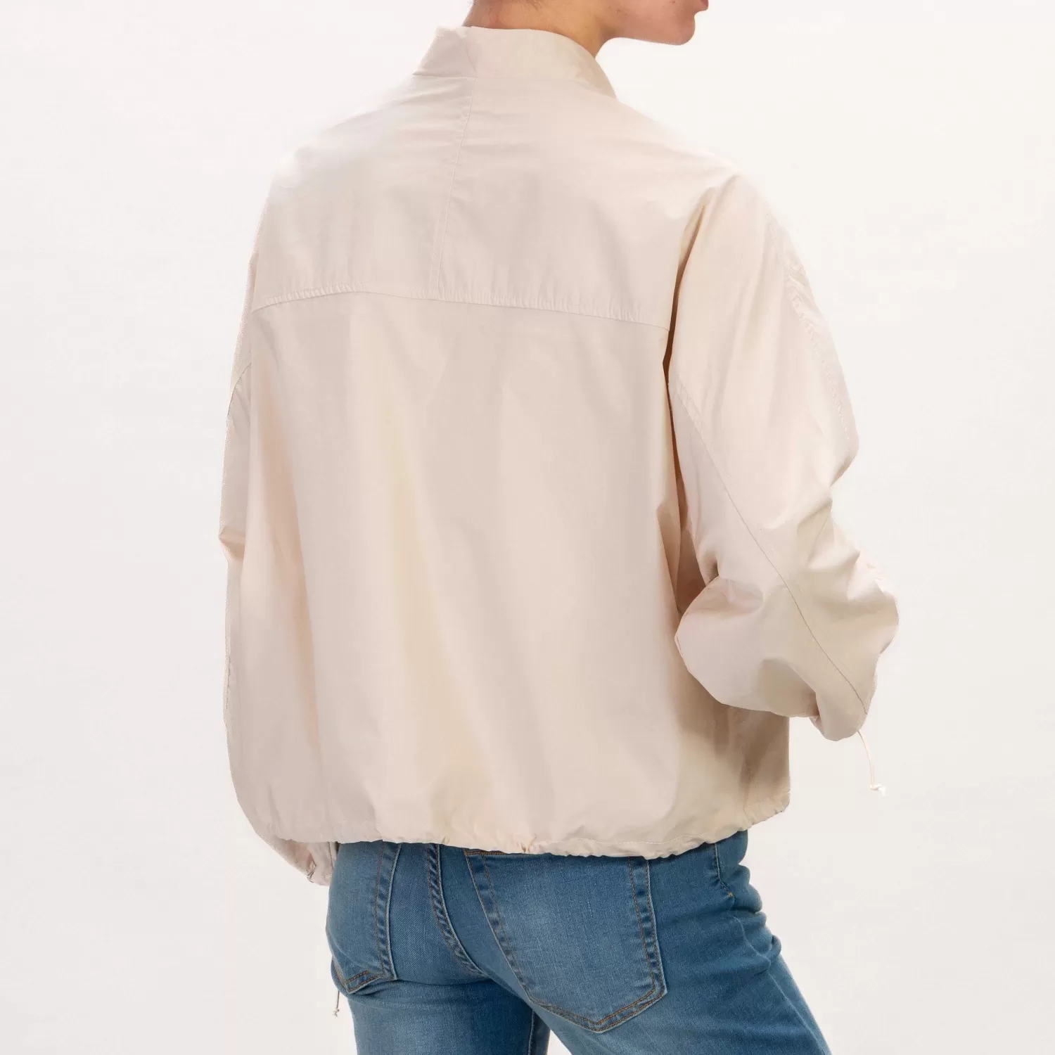 Best Sale White Mood Tensione In-Bomber In Cotone - Burro