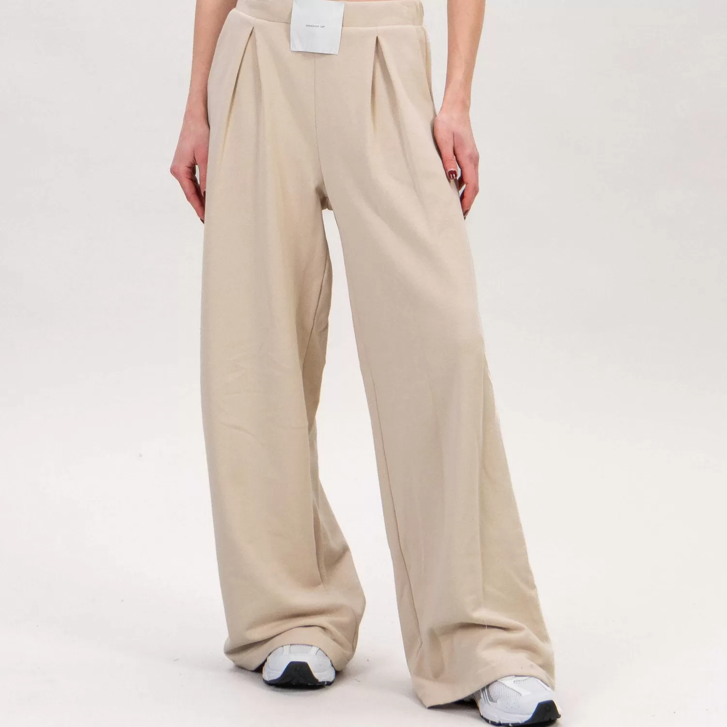 Sale White Mood Tensione In-Pantalone Felpa Con Pinces - Beige