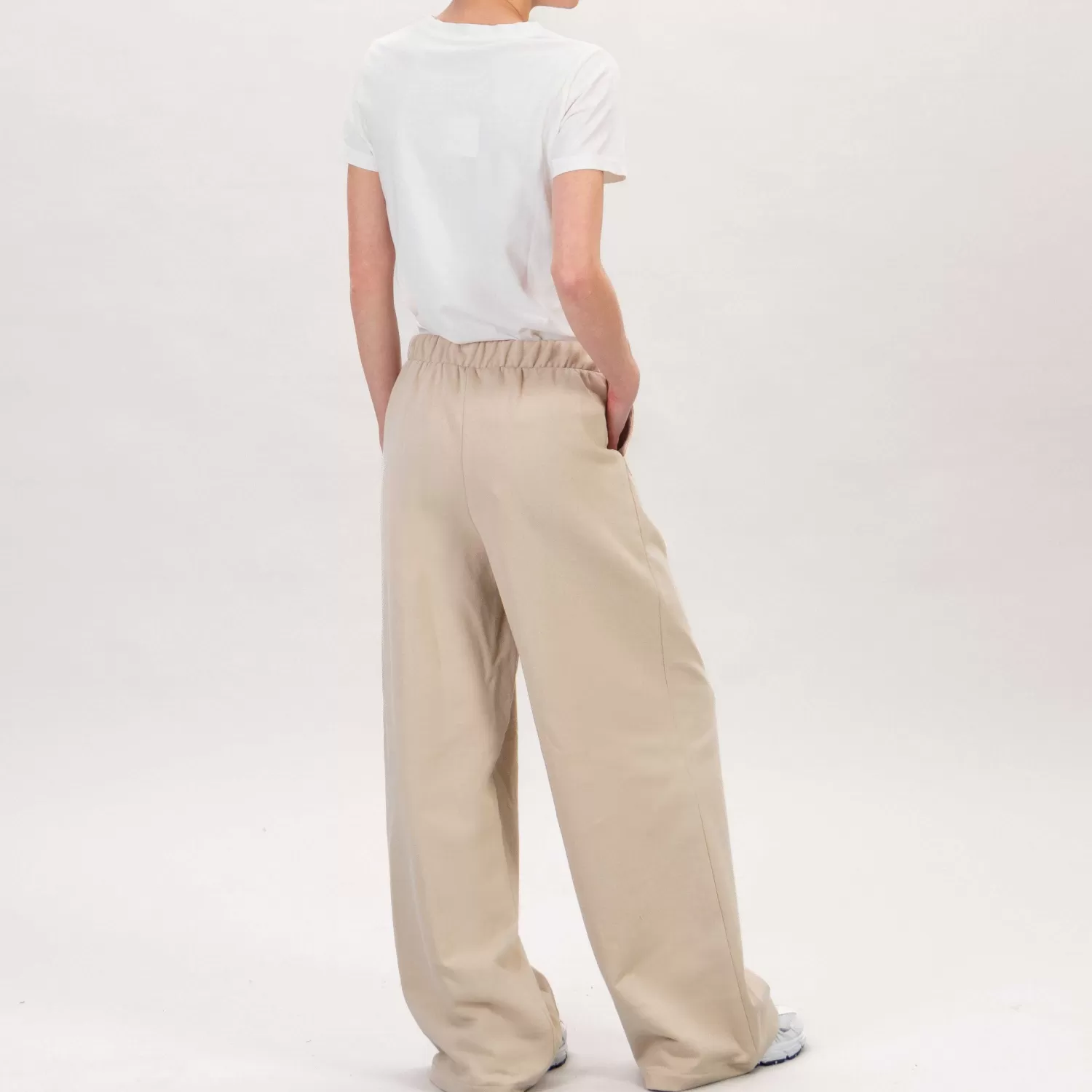 Sale White Mood Tensione In-Pantalone Felpa Con Pinces - Beige