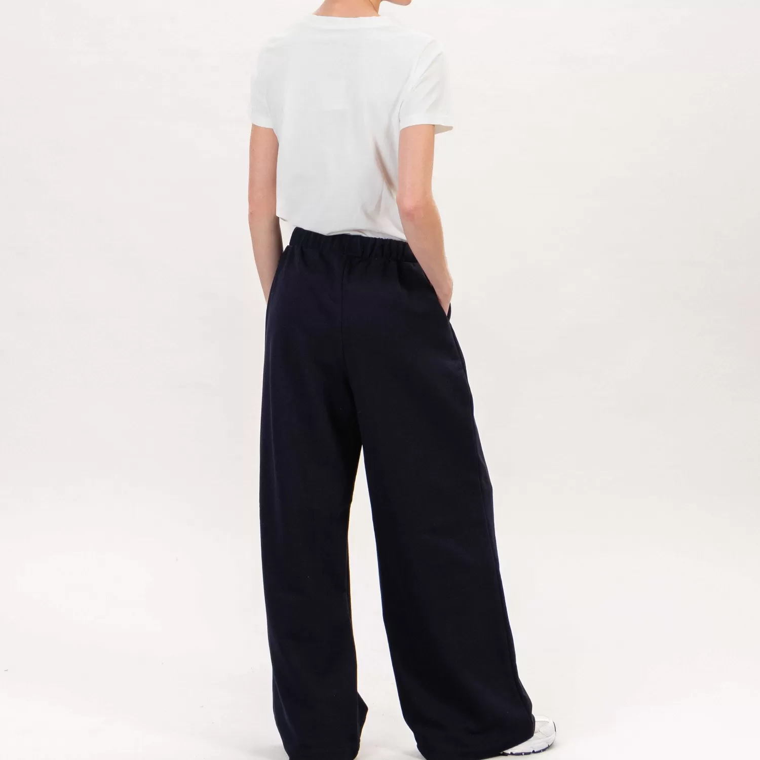 Best Sale White Mood Tensione In-Pantalone Felpa Con Pinces - Blu