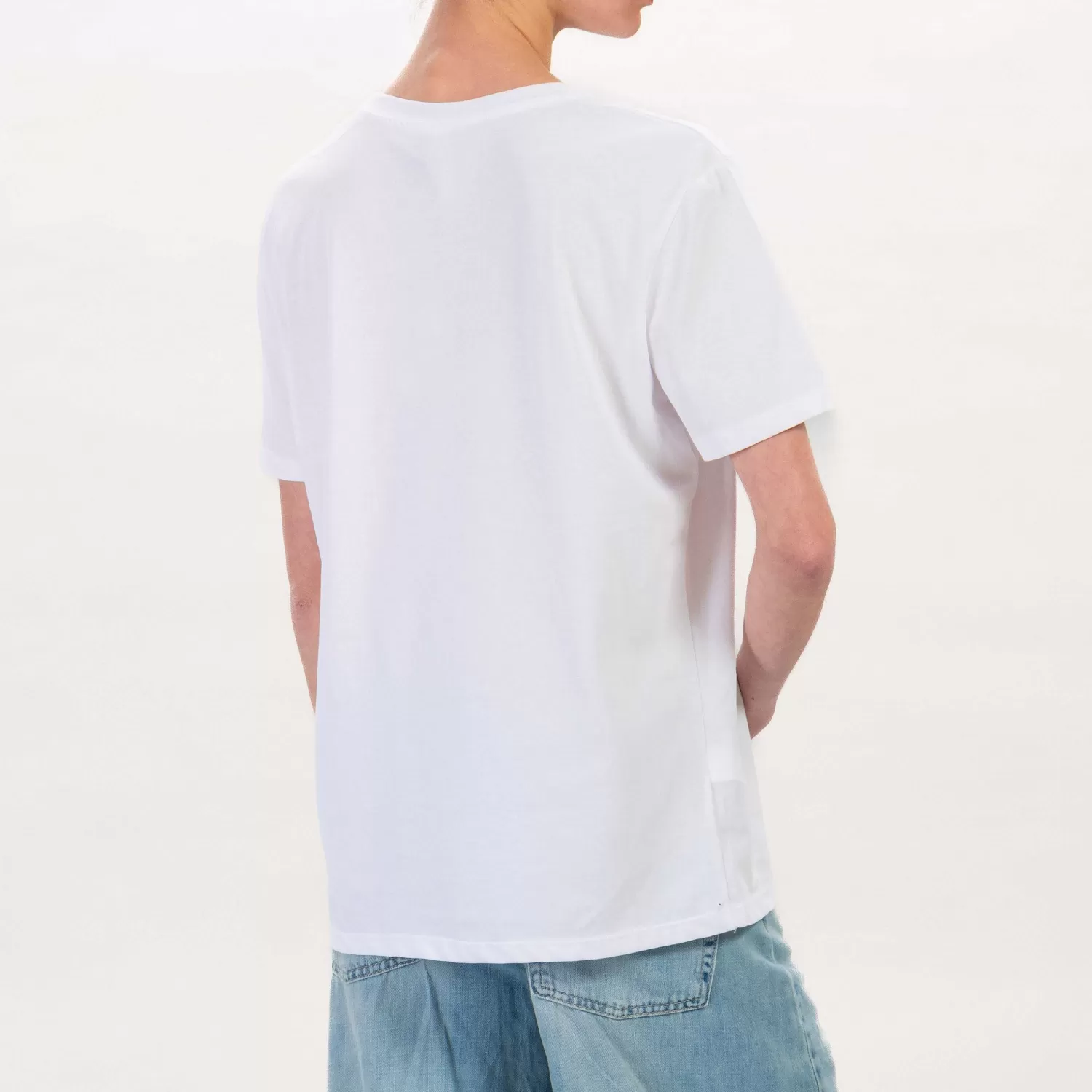 Outlet White Mood Tensione In-T-Shirt Con Scritta - Latte/Oro