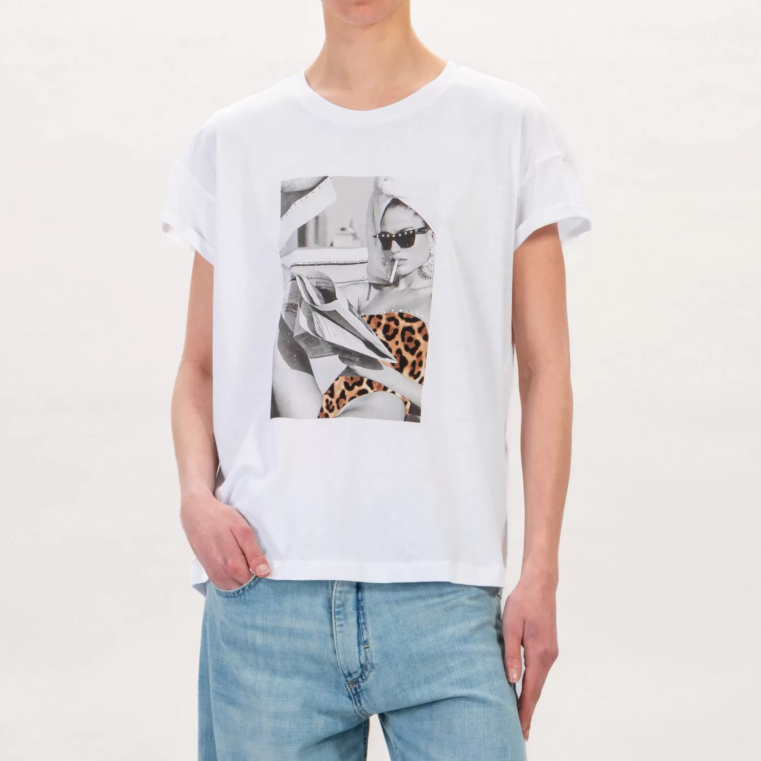 Discount White Mood Tensione In-T-Shirt Con Stampa - Bianco