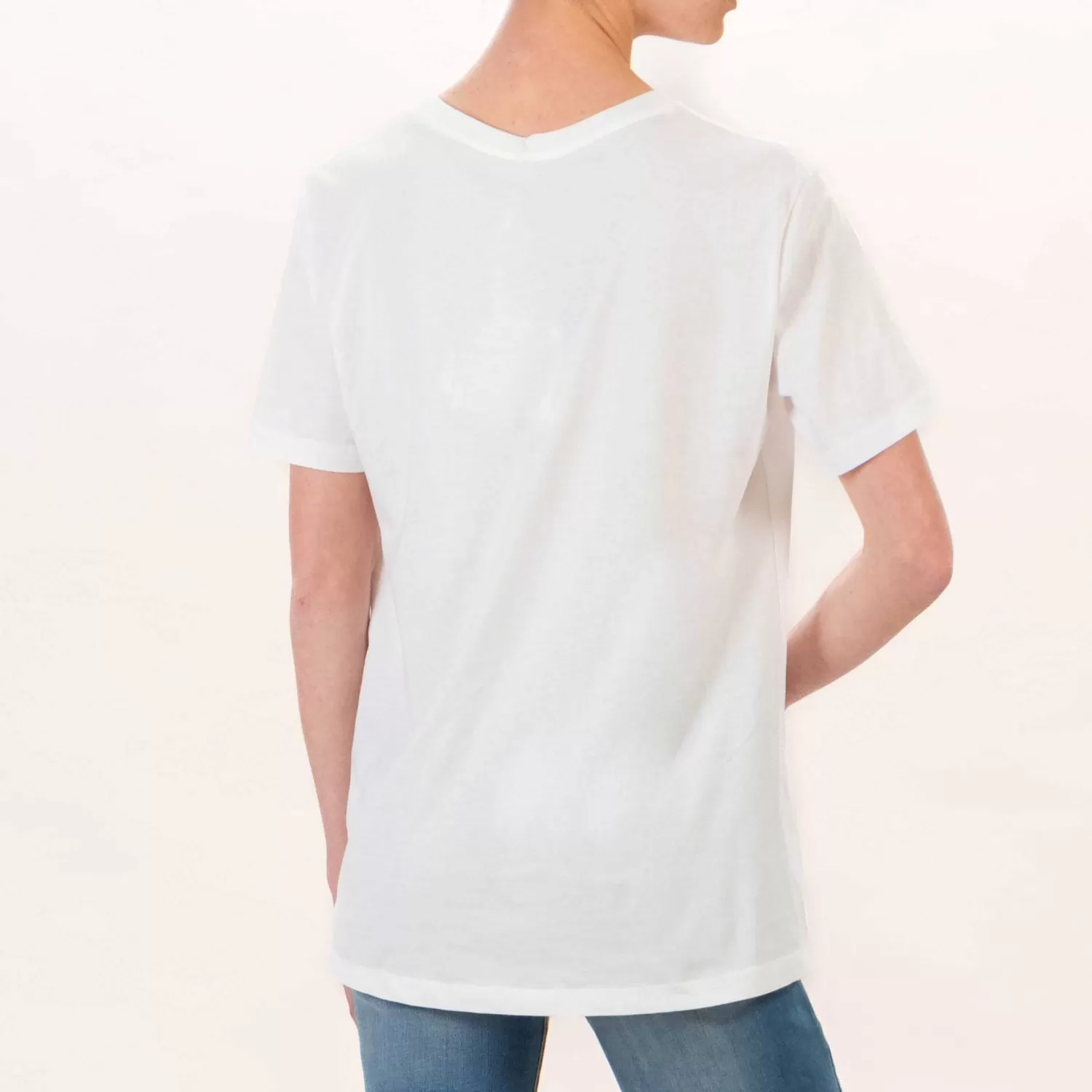 Outlet White Mood Tensione In-T-Shirt Mafalda Con Paillettes - Latte