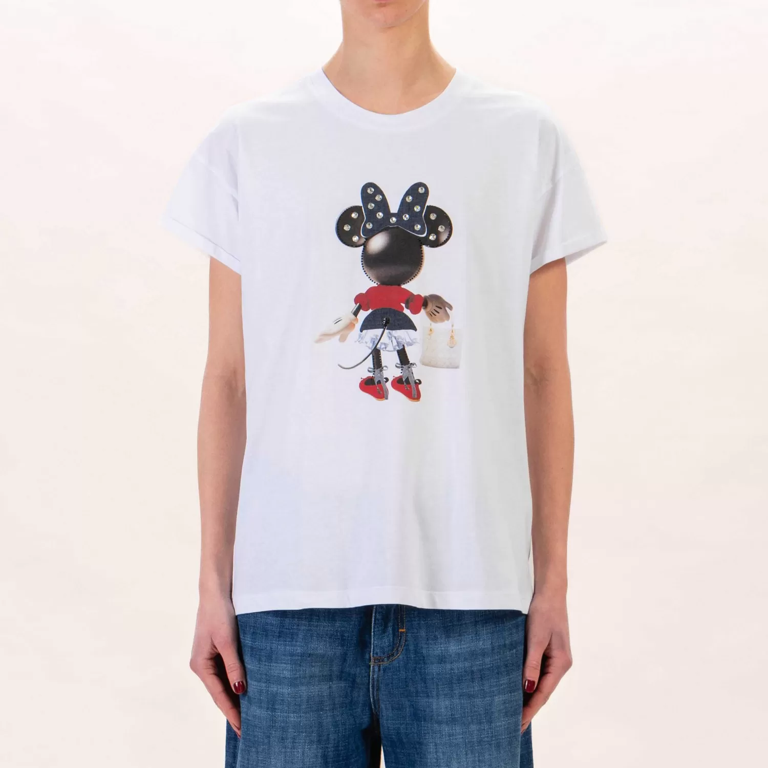 Clearance White Mood Tensione In-T-Shirt Minnie - Bianco