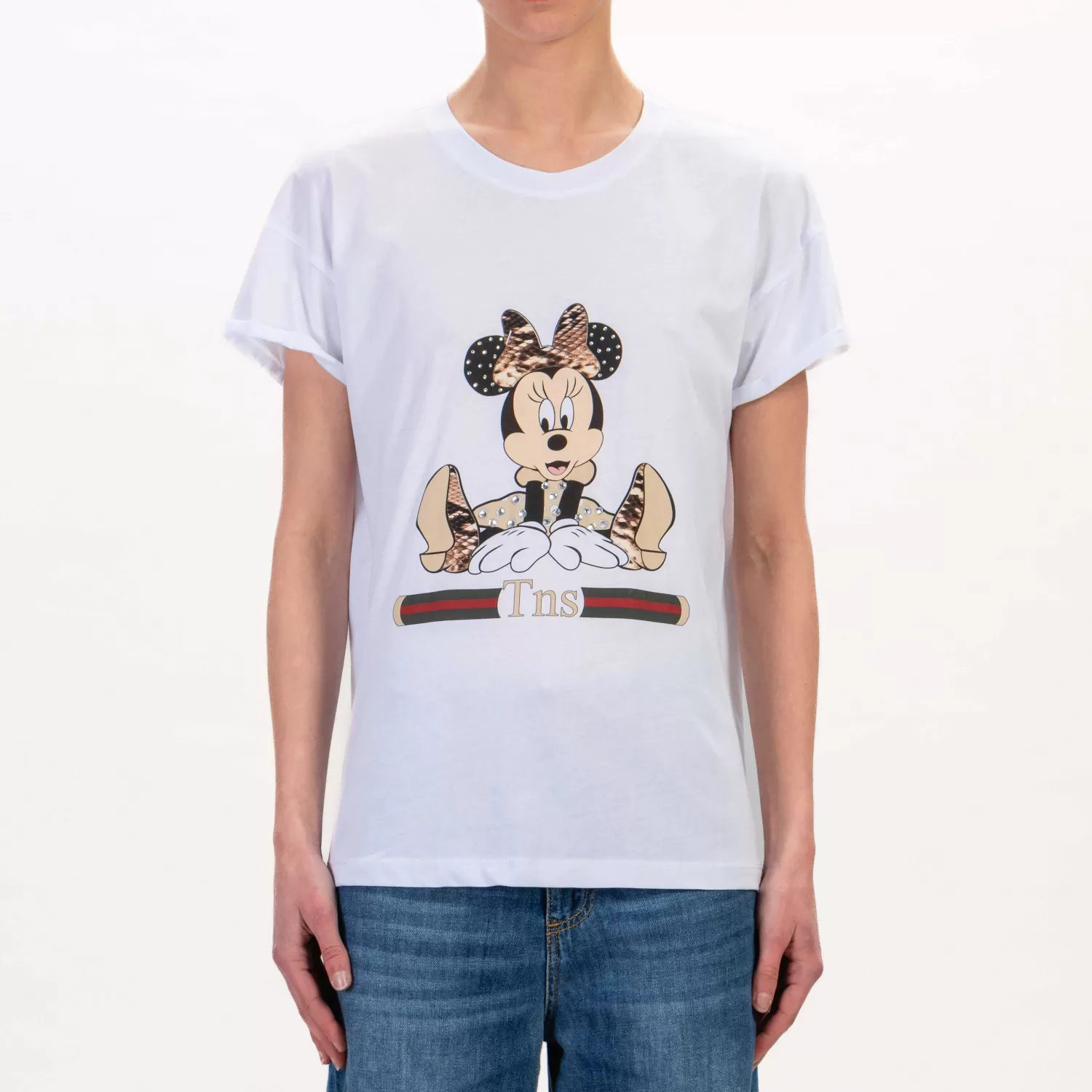 Hot White Mood Tensione In-T-Shirt Minnie Tns - Bianco