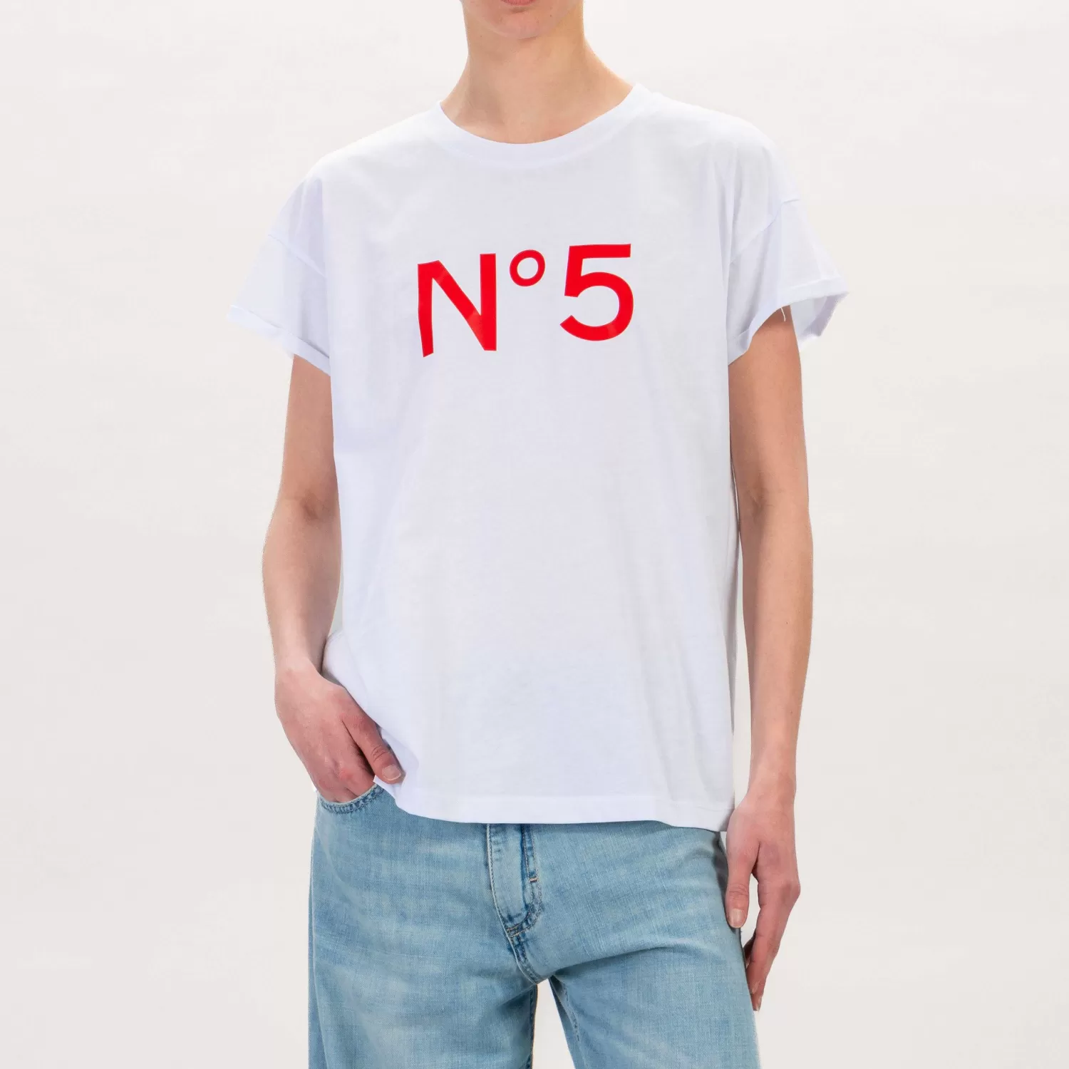 Discount White Mood Tensione In-T-Shirt N 5 - Bianco/Rosso