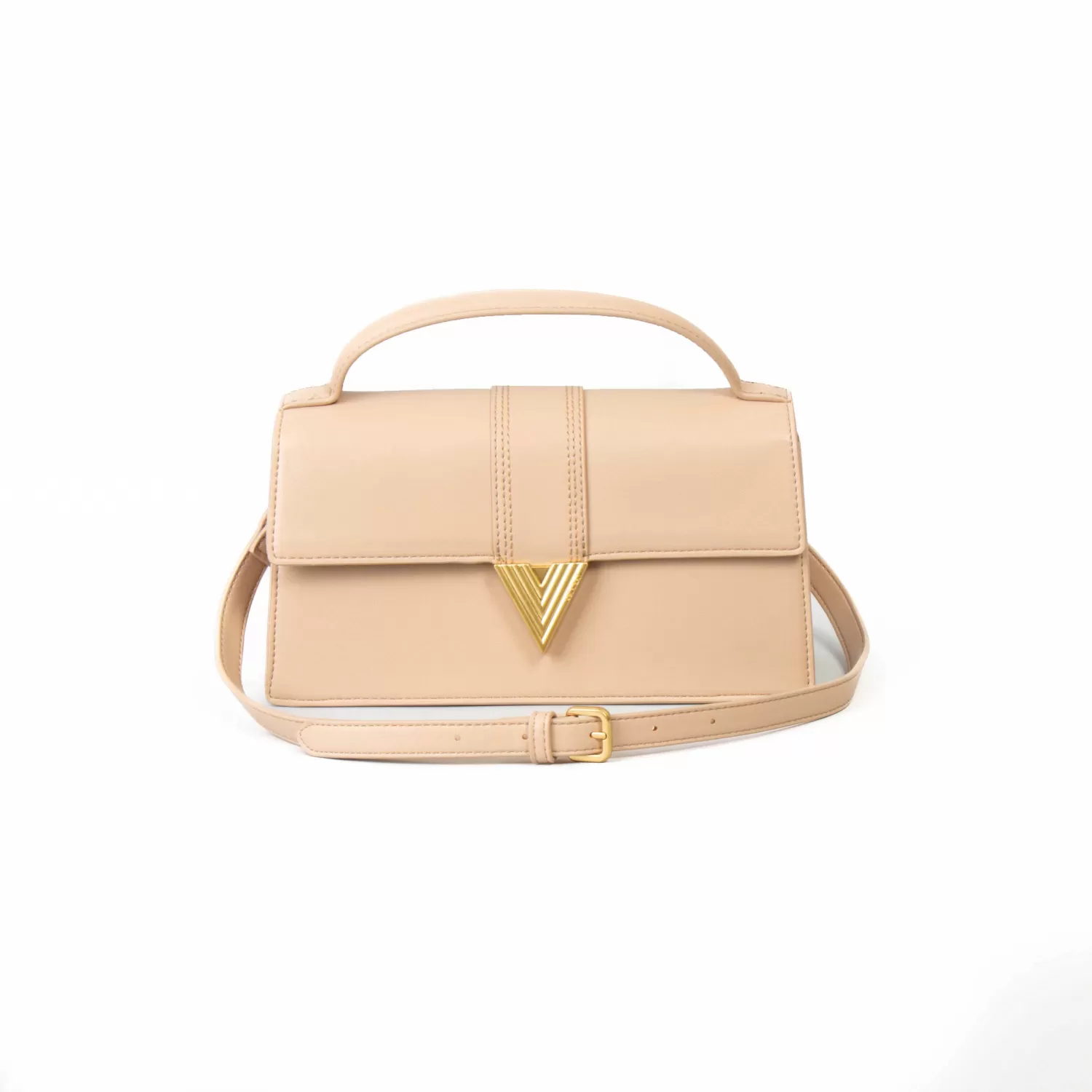 Clearance White Mood Vicolo-Borsa A Mano Tribeca Con Tracolla - Beige