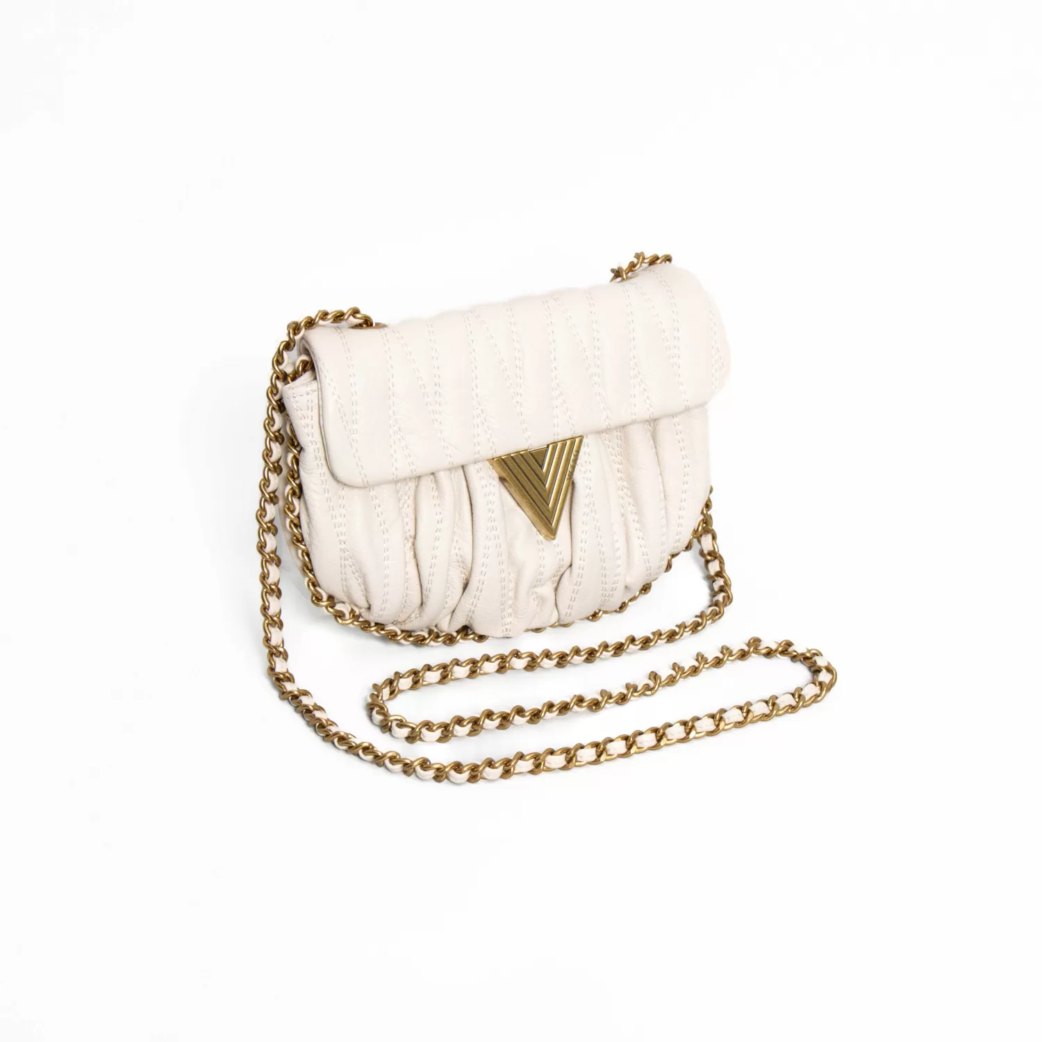 New White Mood Vicolo-Borsa Baltimora Genuine Leather - Burro