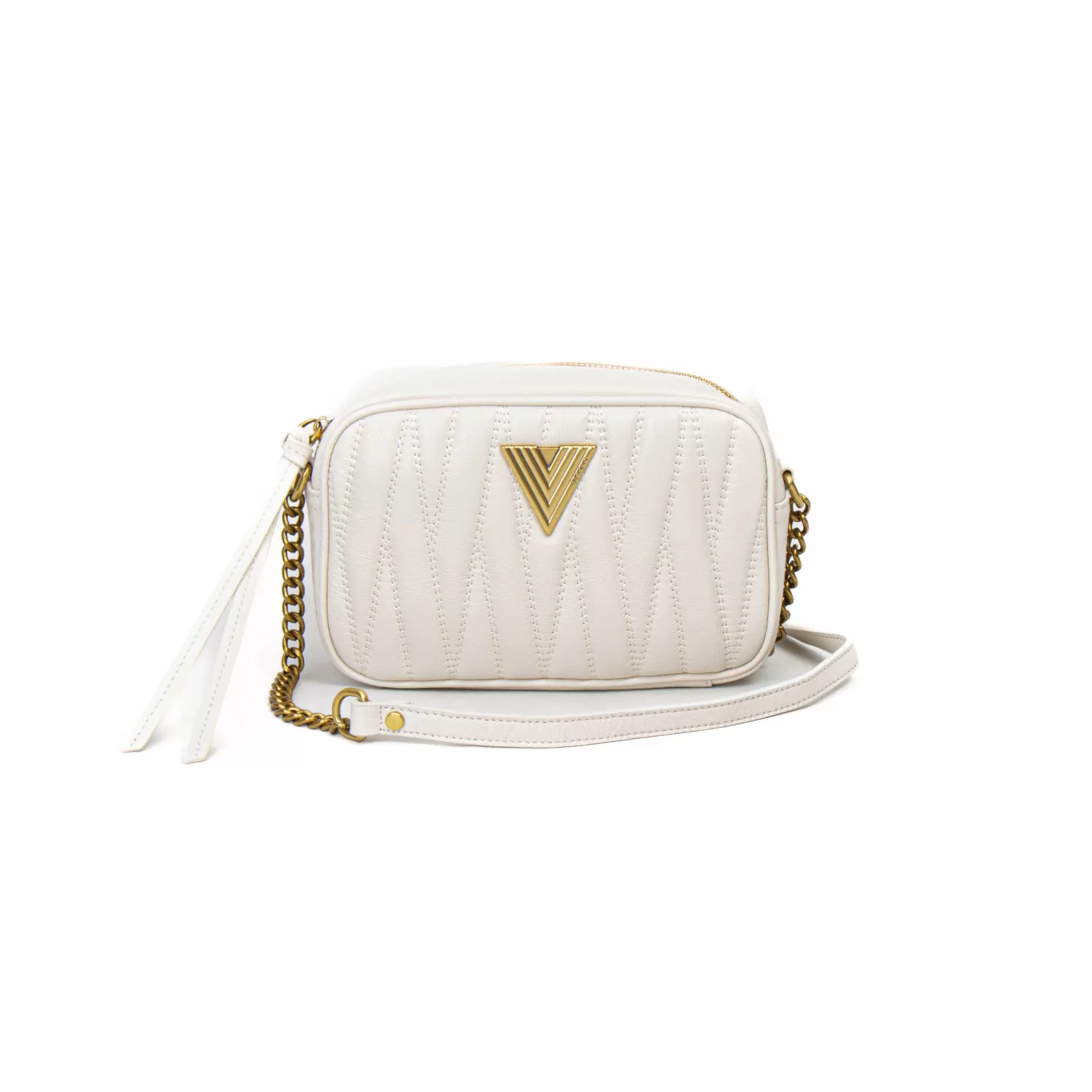 Clearance White Mood Vicolo-Borsa Soho A Tracolla In Pelle Trapuntata - Burro