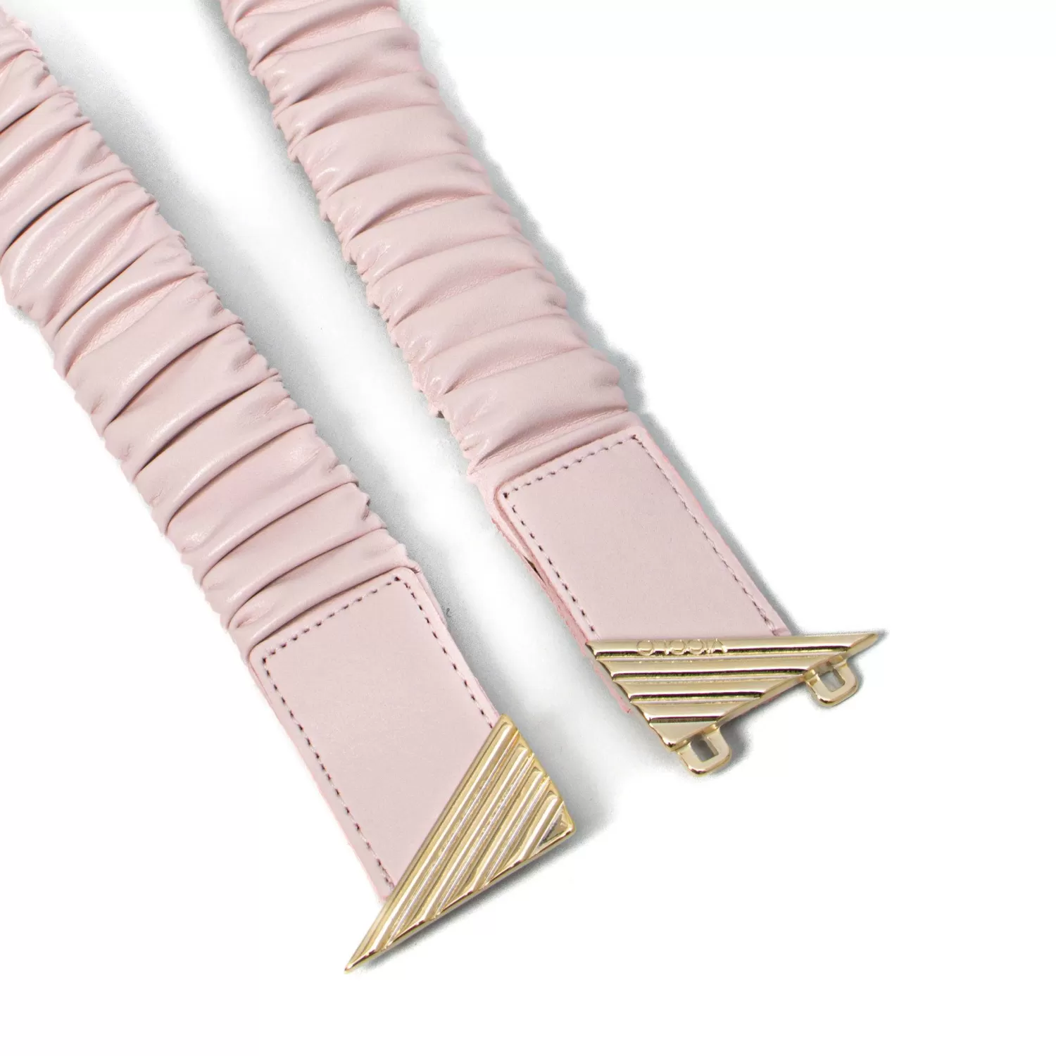 Best White Mood Vicolo-Cintura Elastica Fibbia V Metal Plate - Rosa