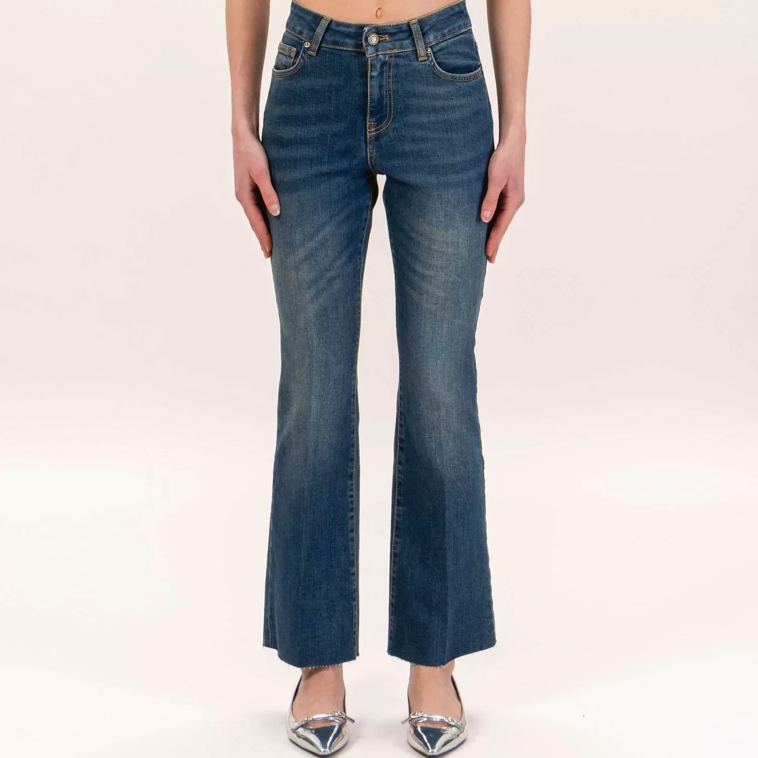 Best Sale White Mood Vicolo-Jeans Gisele Flare Bootcut Fit - Denim