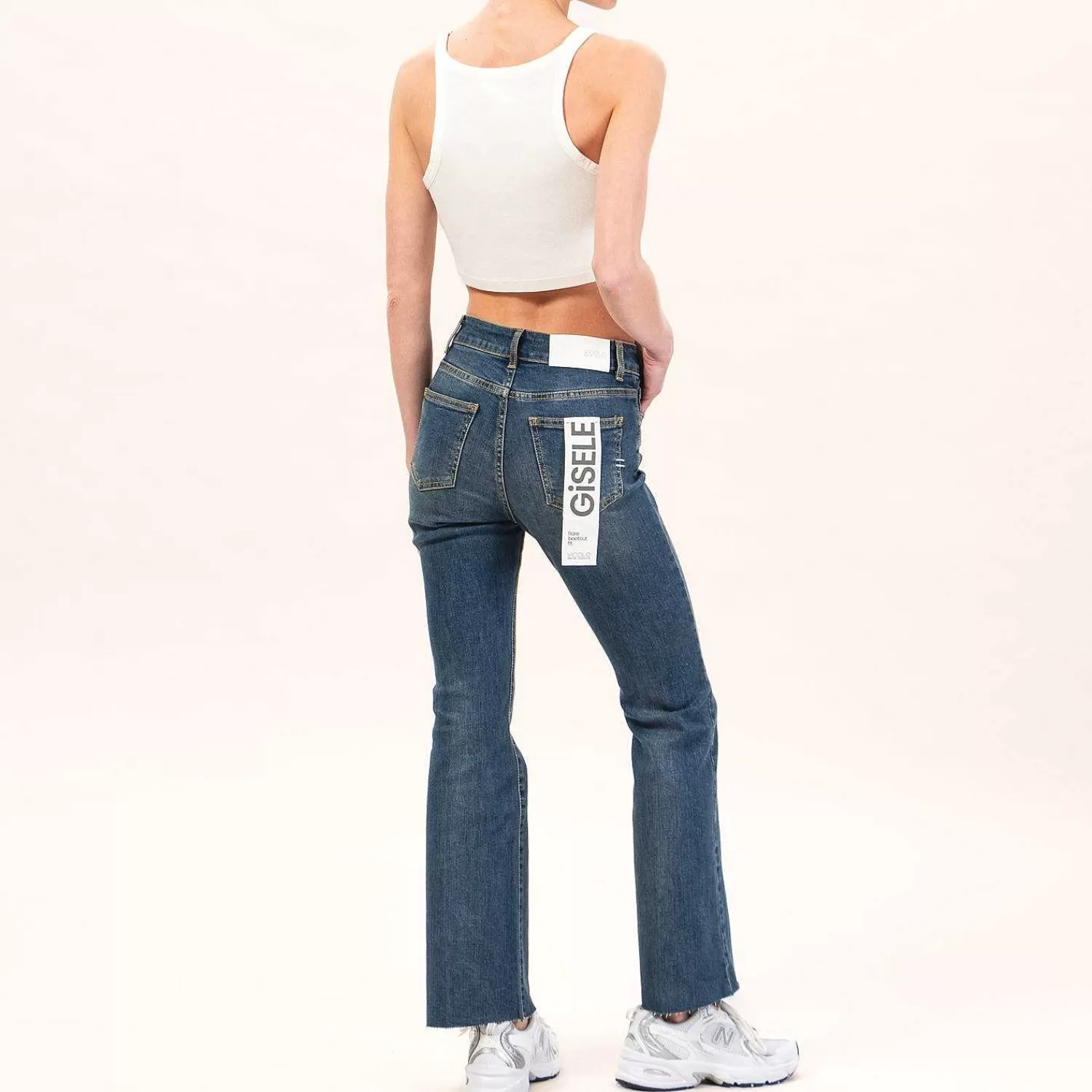 Best Sale White Mood Vicolo-Jeans Gisele Flare Bootcut Fit - Denim