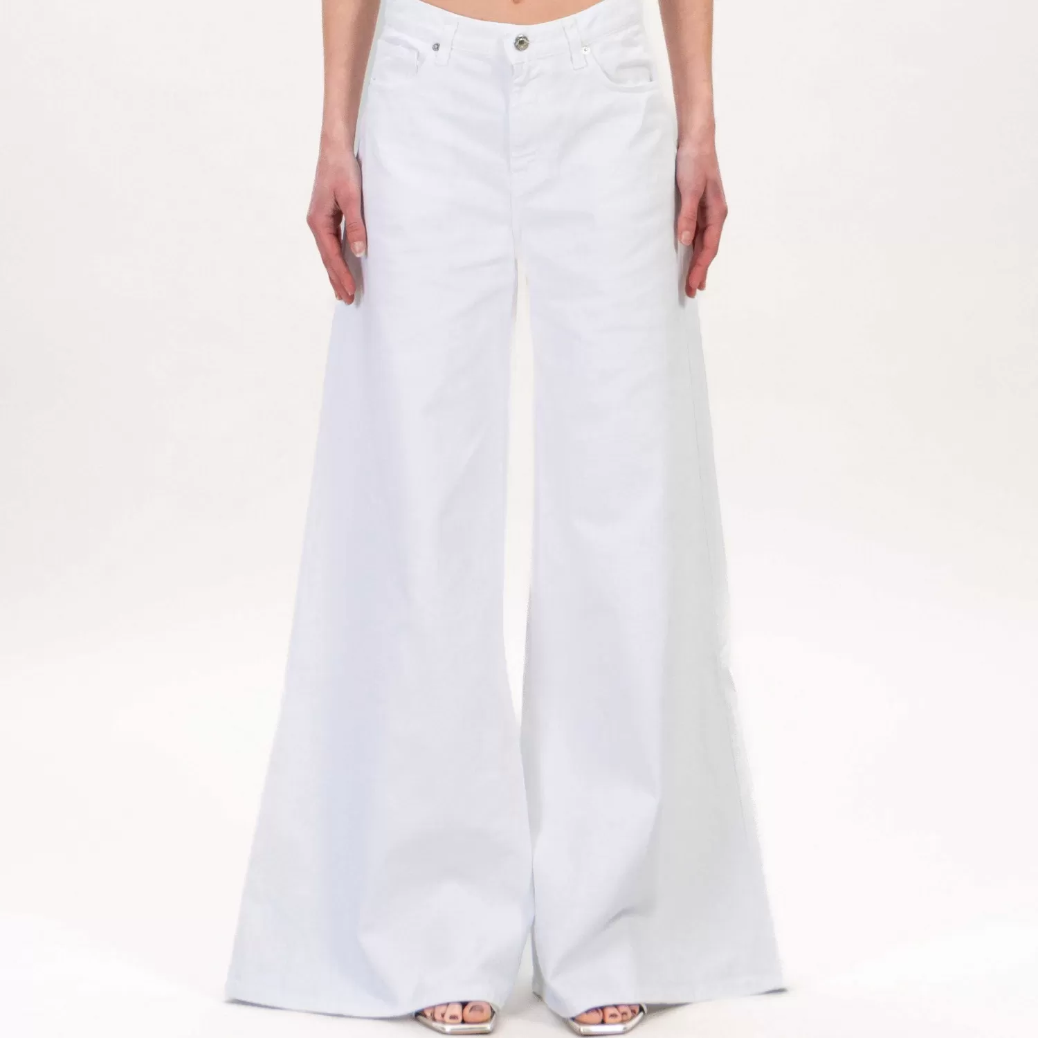 Cheap White Mood Vicolo-Jeans Nikoleta Extra Wide Leg - Bianco