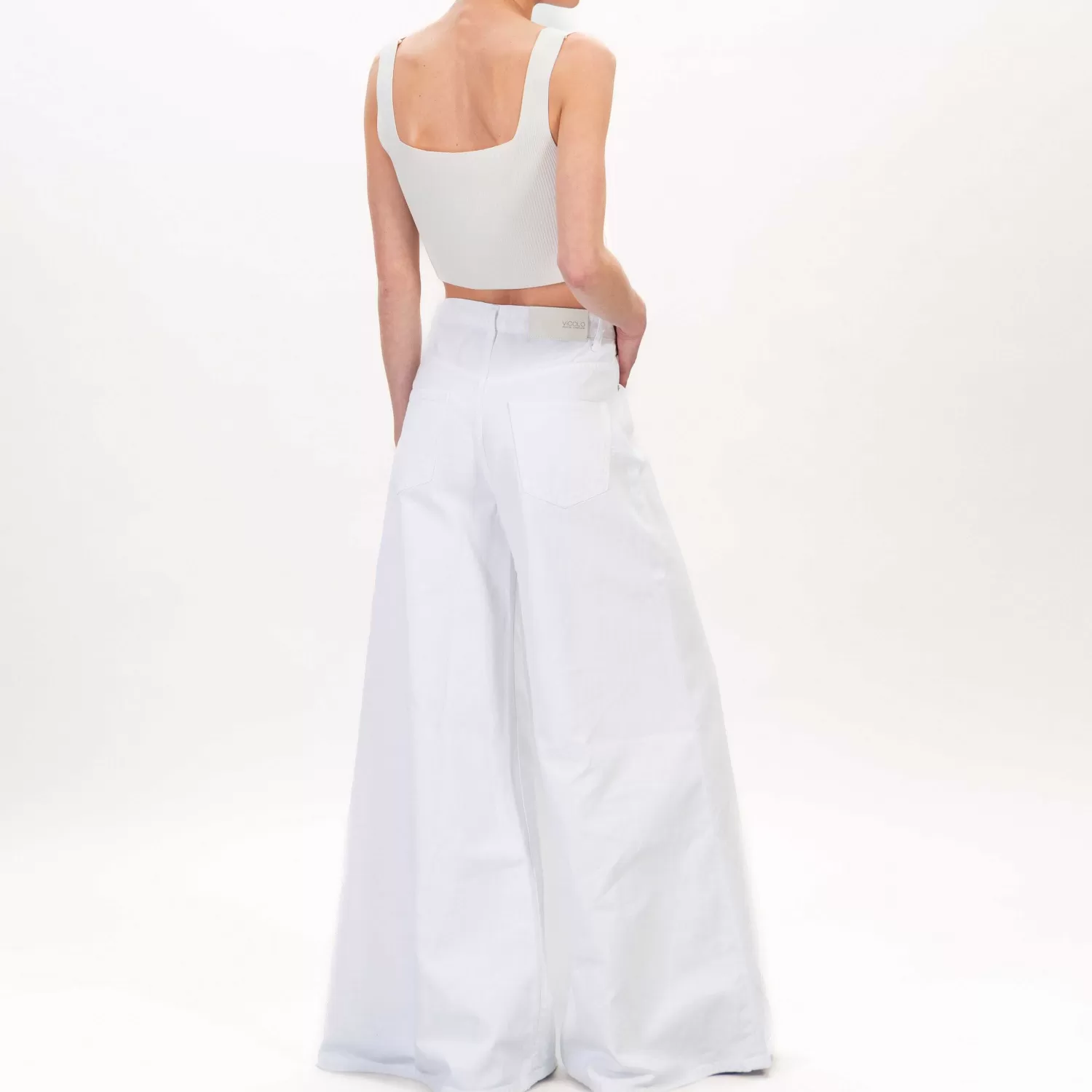 Cheap White Mood Vicolo-Jeans Nikoleta Extra Wide Leg - Bianco