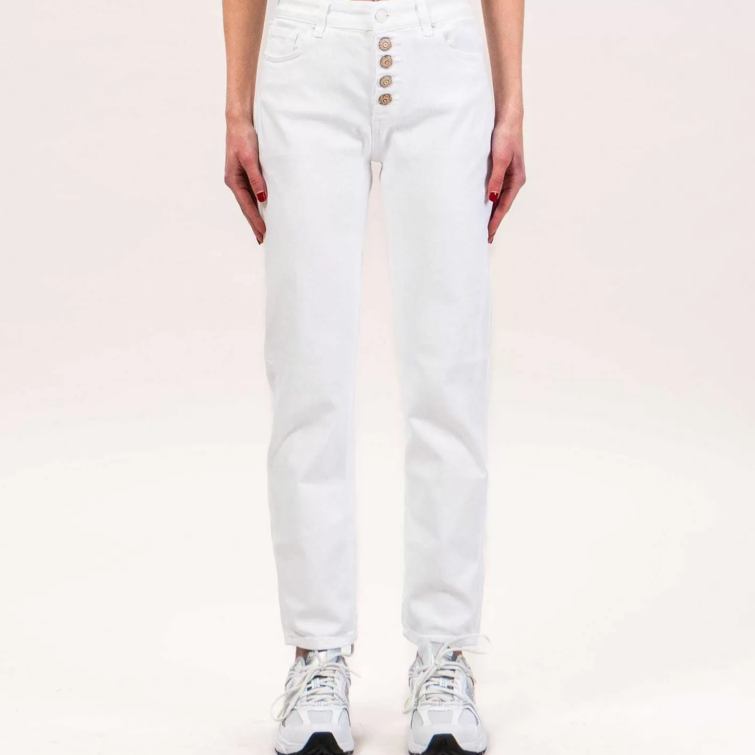 Best Sale White Mood Vicolo-Jeans Piper Relaxed Fit - Bianco