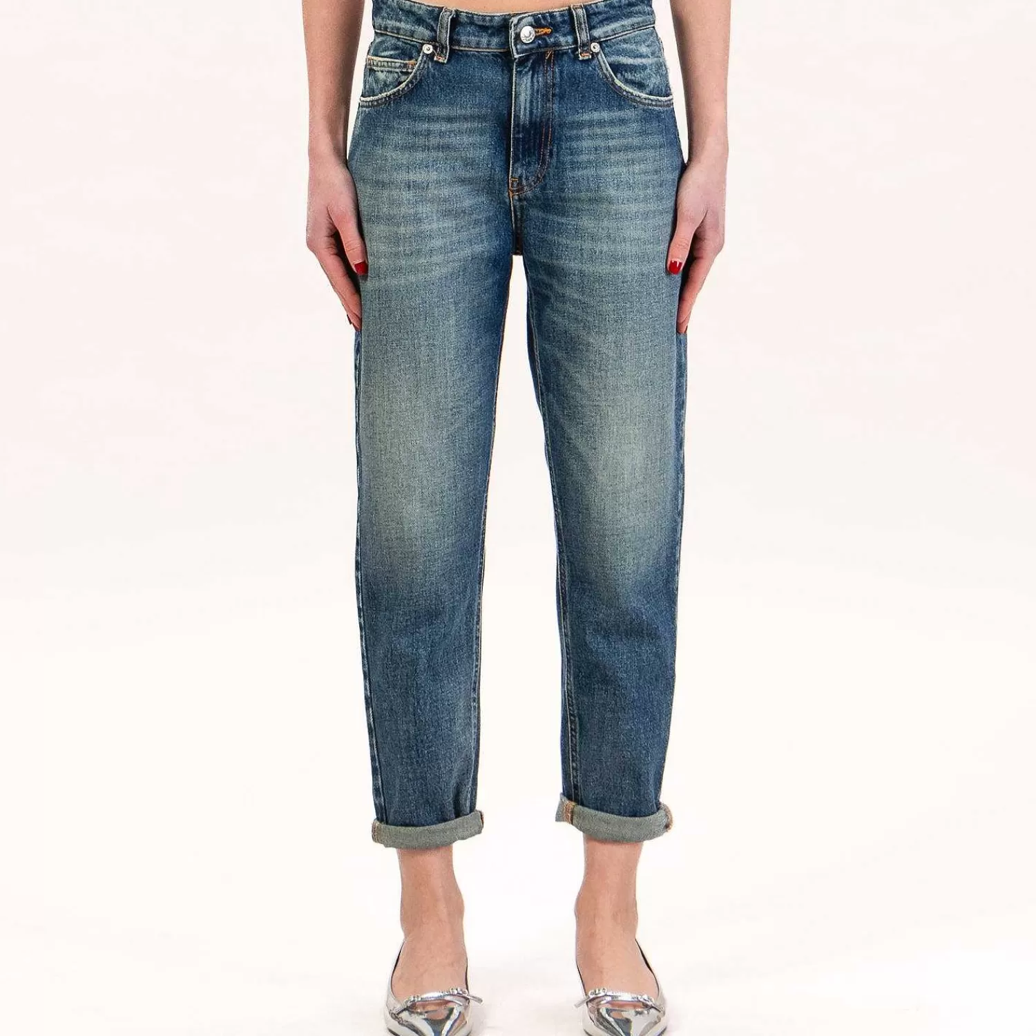 Discount White Mood Vicolo-Jeans Sienna Balloon Fit - Denim