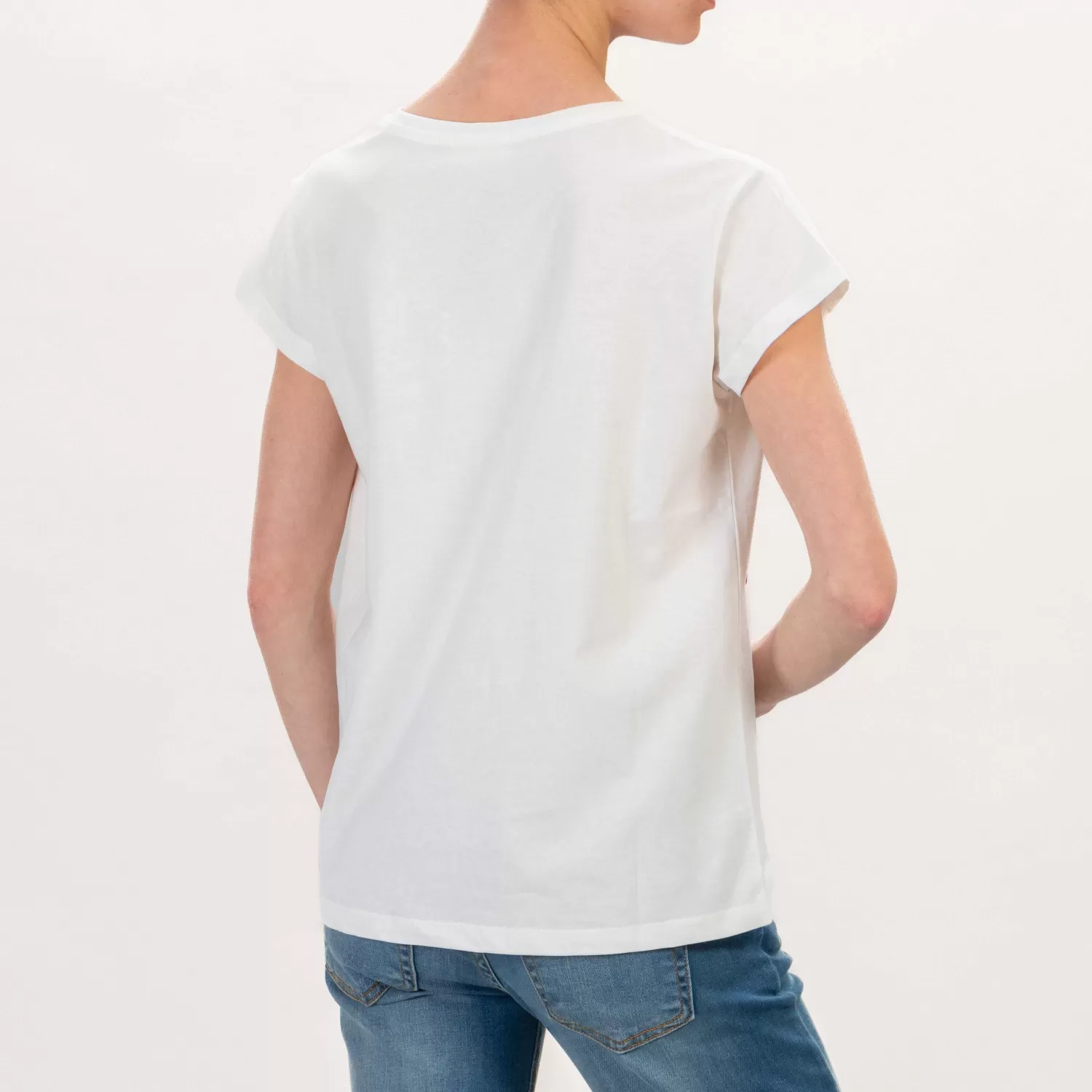 Outlet White Mood Vicolo-T-Shirt Coccinelle - Latte