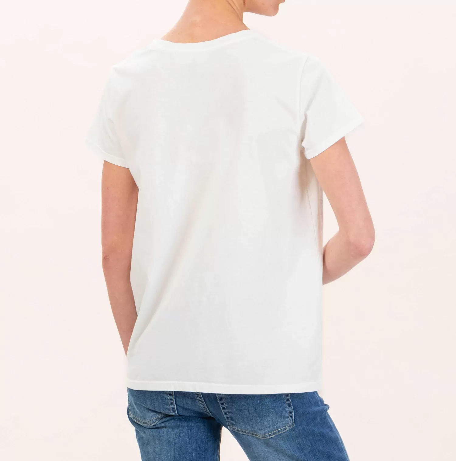 Hot White Mood Vicolo-T-Shirt Io Boh.. - Latte/Nero