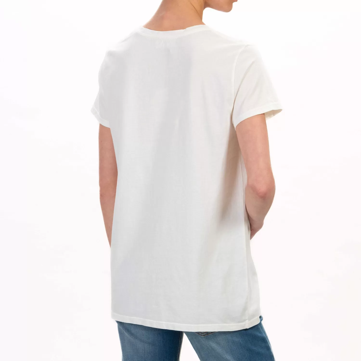 New White Mood Vicolo-T-Shirt Orsetto Fantasia Floreale - Latte