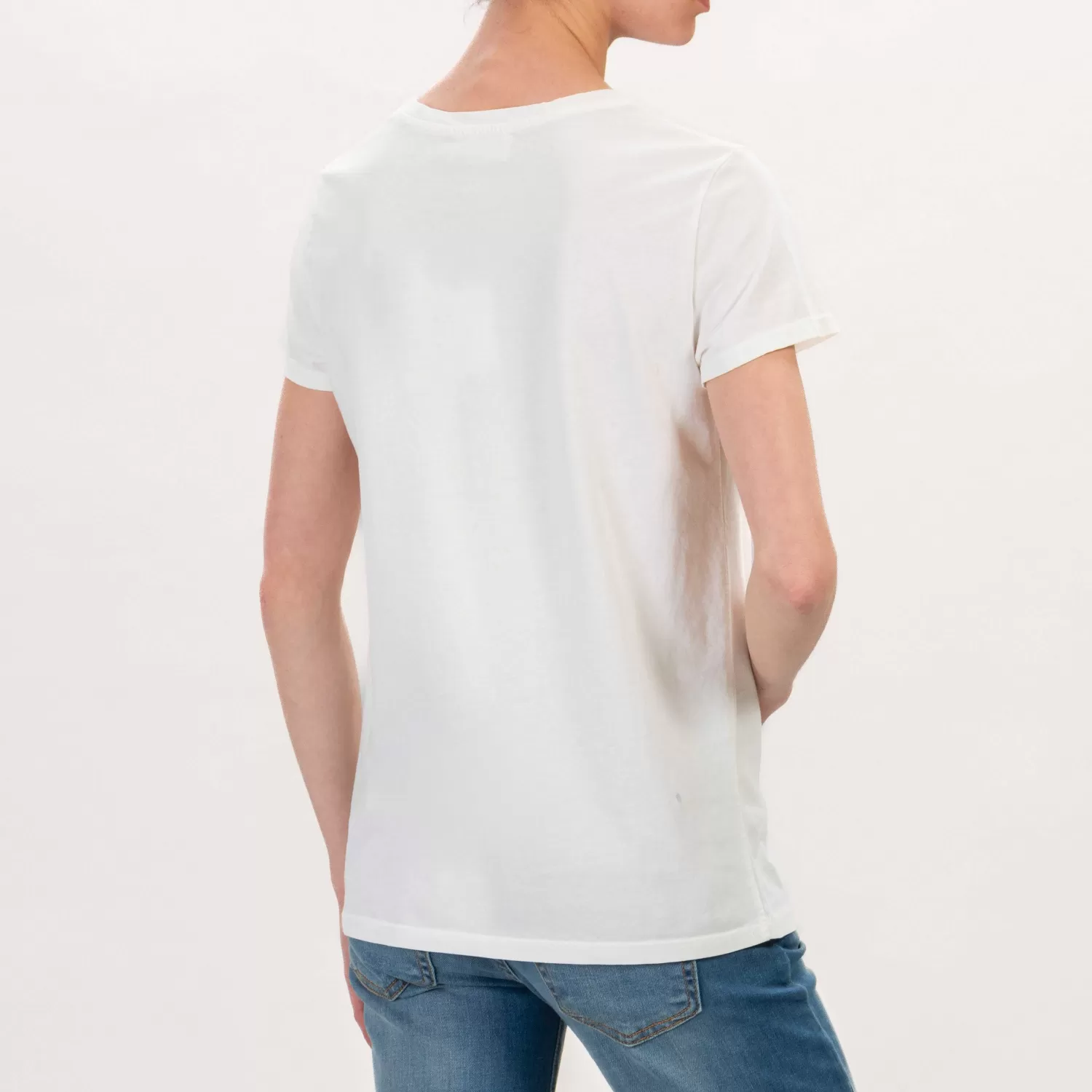 Flash Sale White Mood Vicolo-T-Shirt Orsetto Papillon - Latte