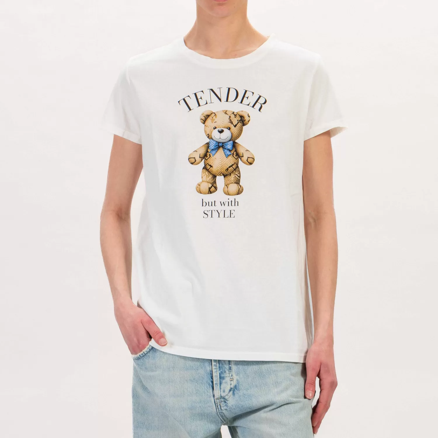 Cheap White Mood Vicolo-T-Shirt Orsetto Tender - Bianco